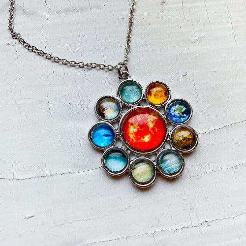 Solar System Halo Pendant