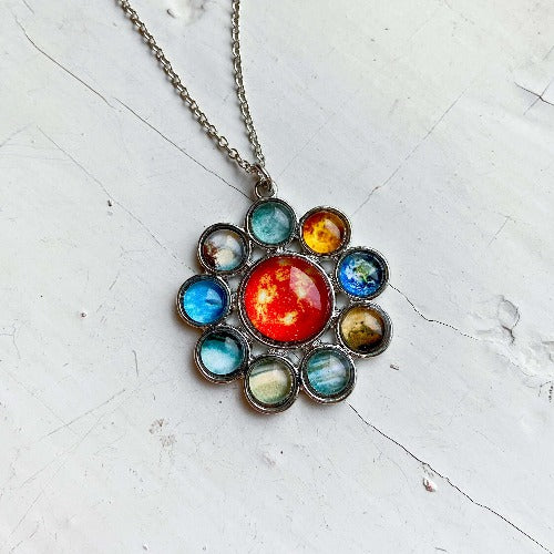 Solar System Halo Pendant