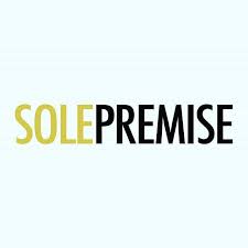 Logo of 'Sole Premise' with 'Sole' in yellow and 'Premise' in black on a white background