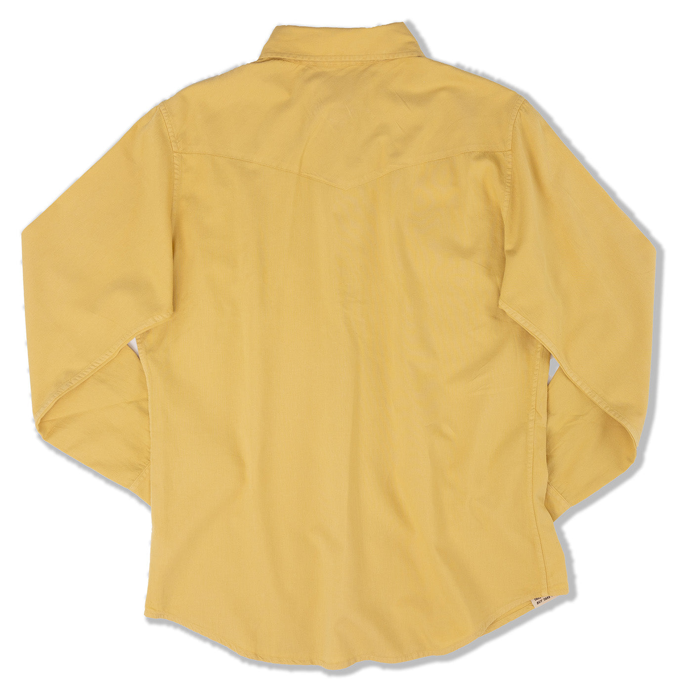 Yellow shirt on a white background