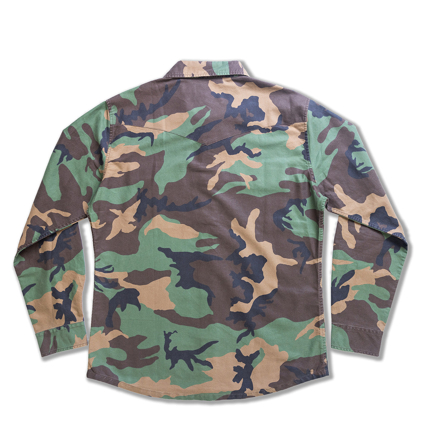 Camouflage shirt on a white background