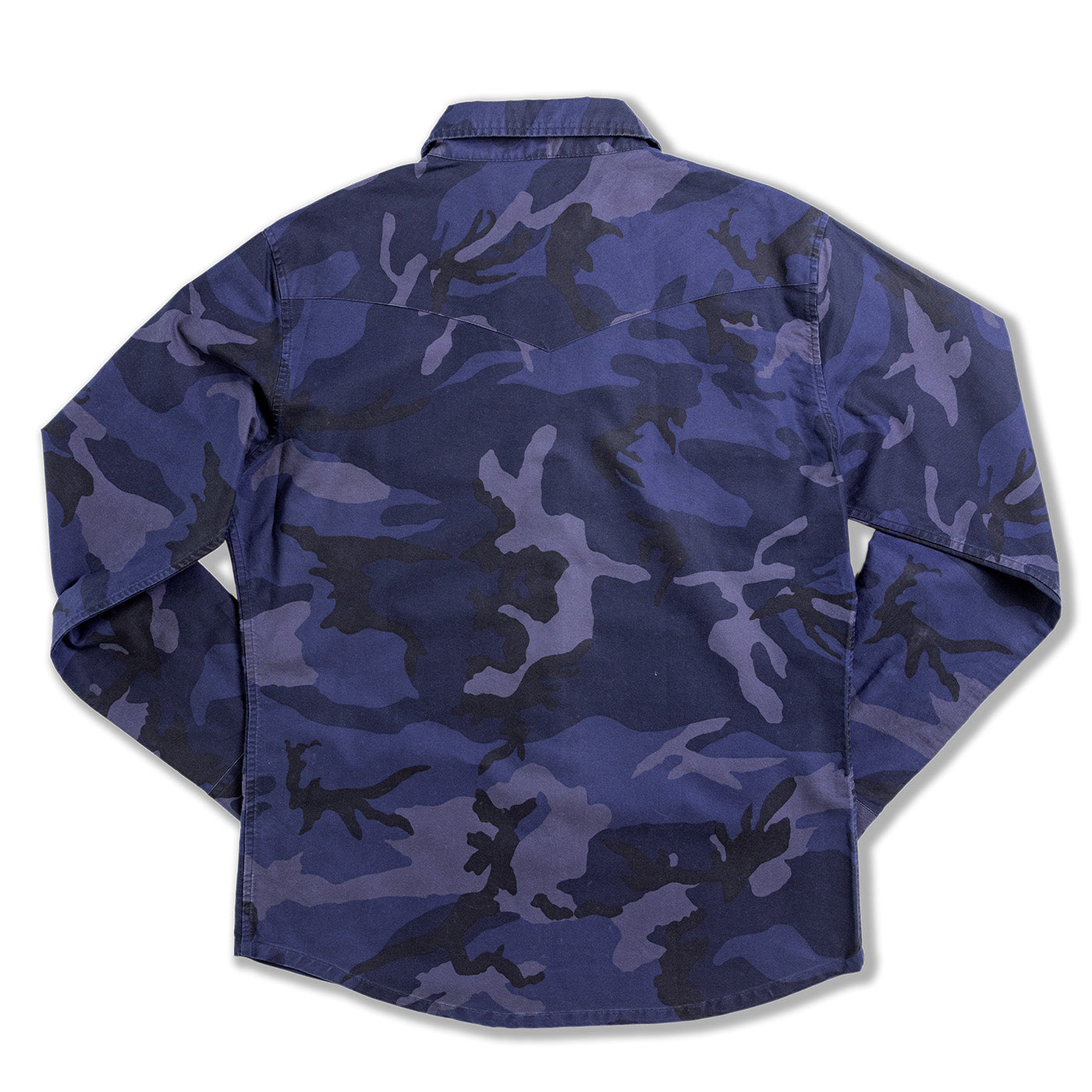 Western Aloha Waimea Overshirt Blue Camo