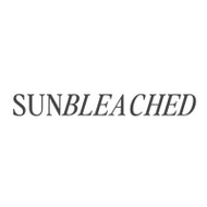 Text 'SUNBLEACHED' in black on a white background