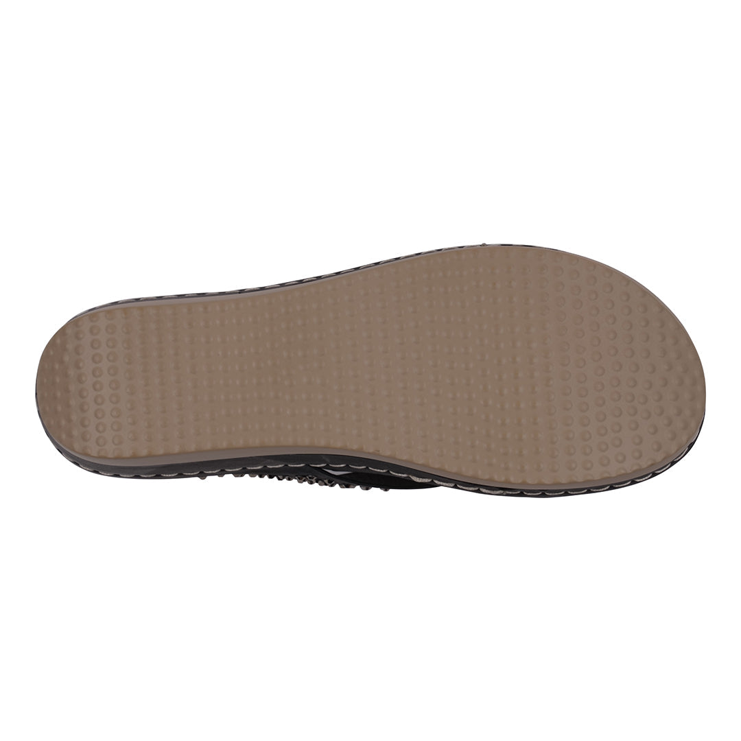 Brown shoe sole on a white background