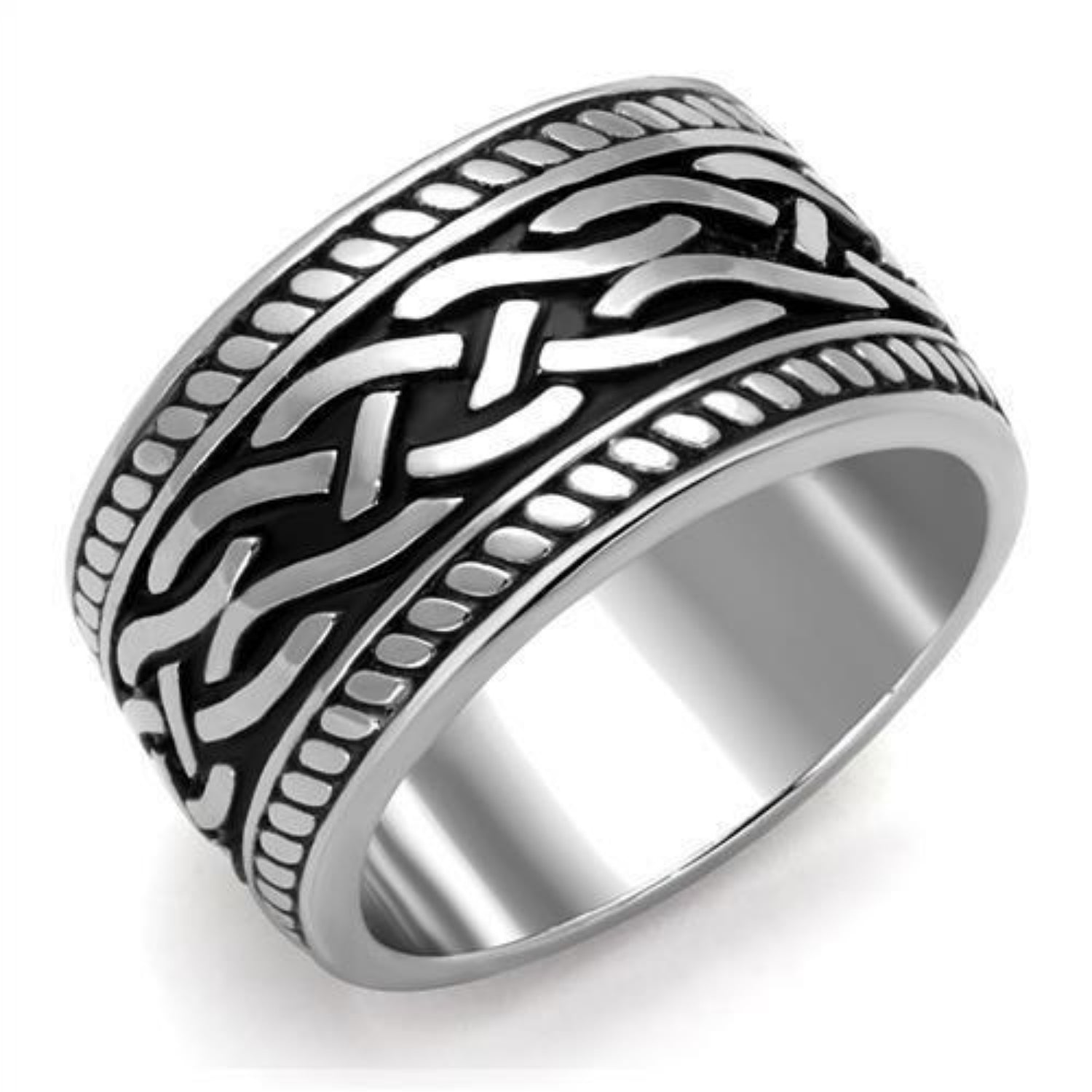 Men Stainless Steel Epoxy Rings