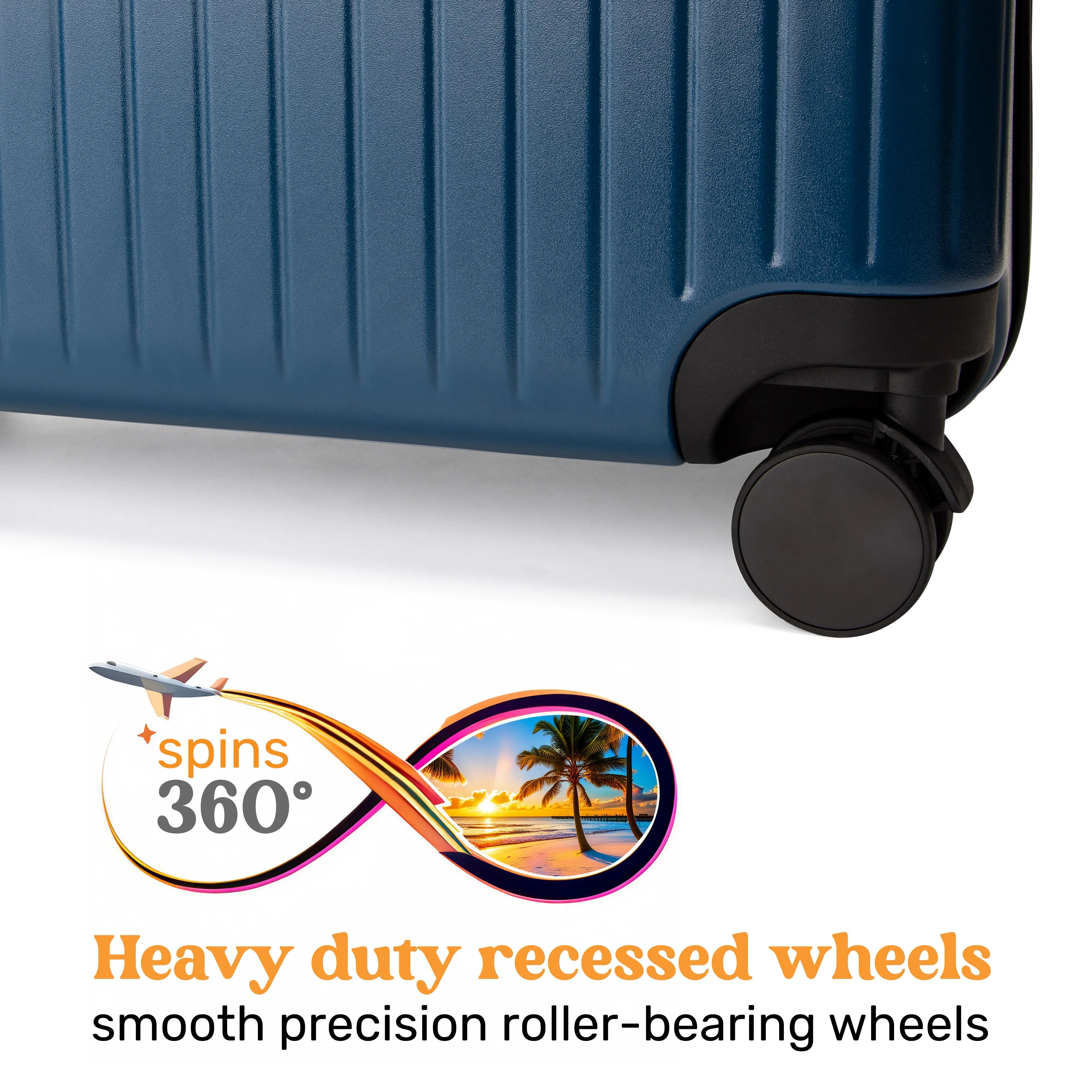 Ocean Two Piece Polycarbonate Luggage Set
