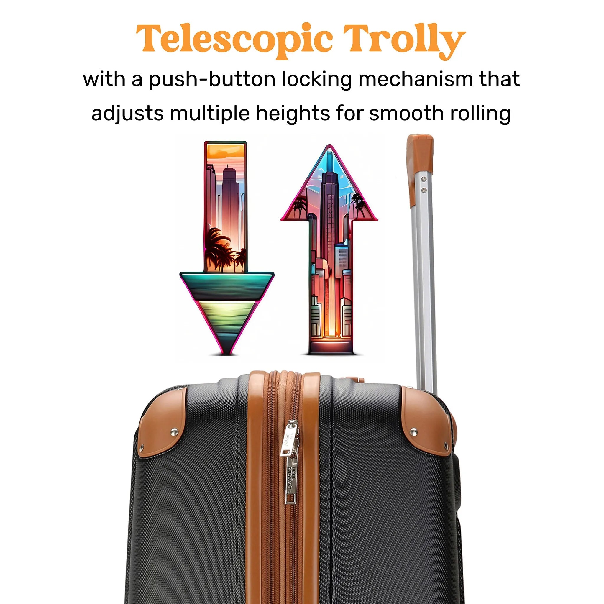 Collins Three Piece Expandable Retro Luggage Set