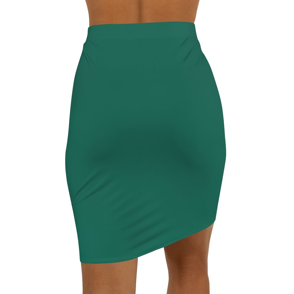 Teal Green Pencil Skirt