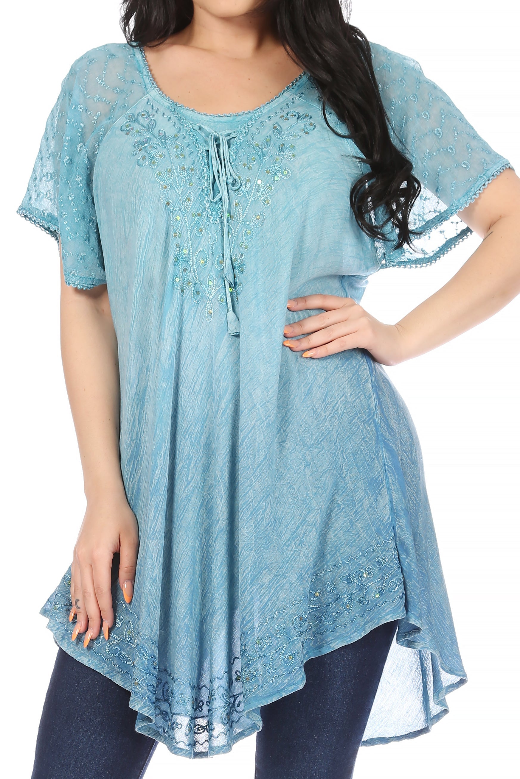 Blue Lace Shirt