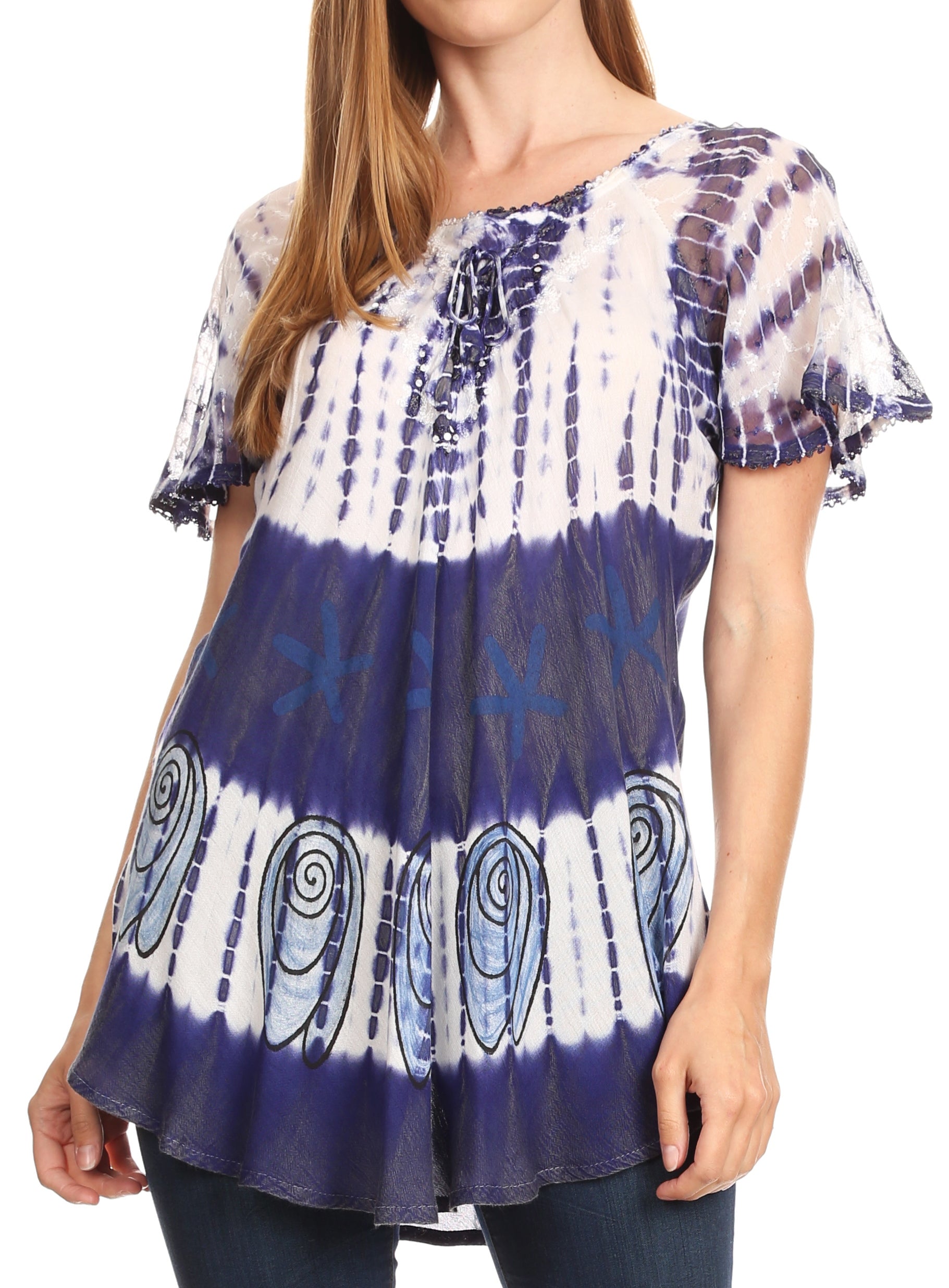 Blue Lace Shirt