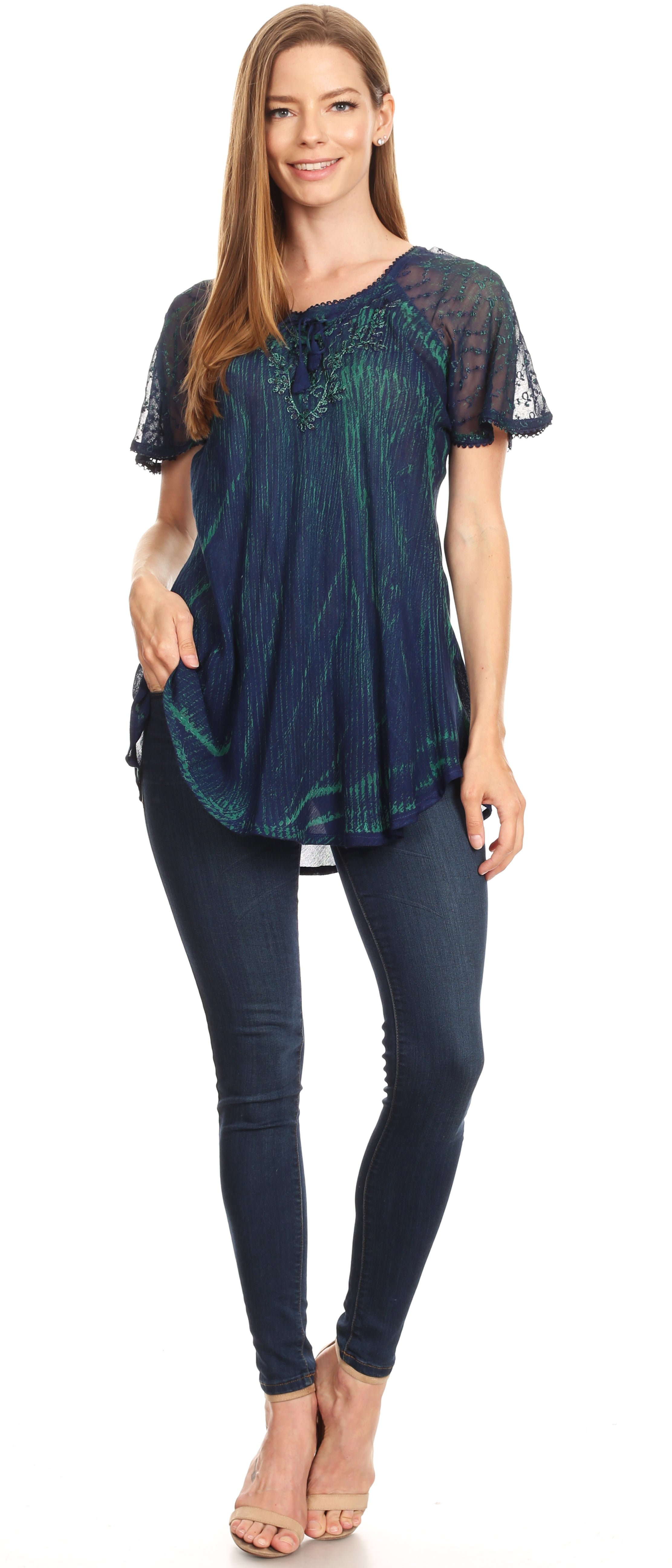Blue Lace Shirt