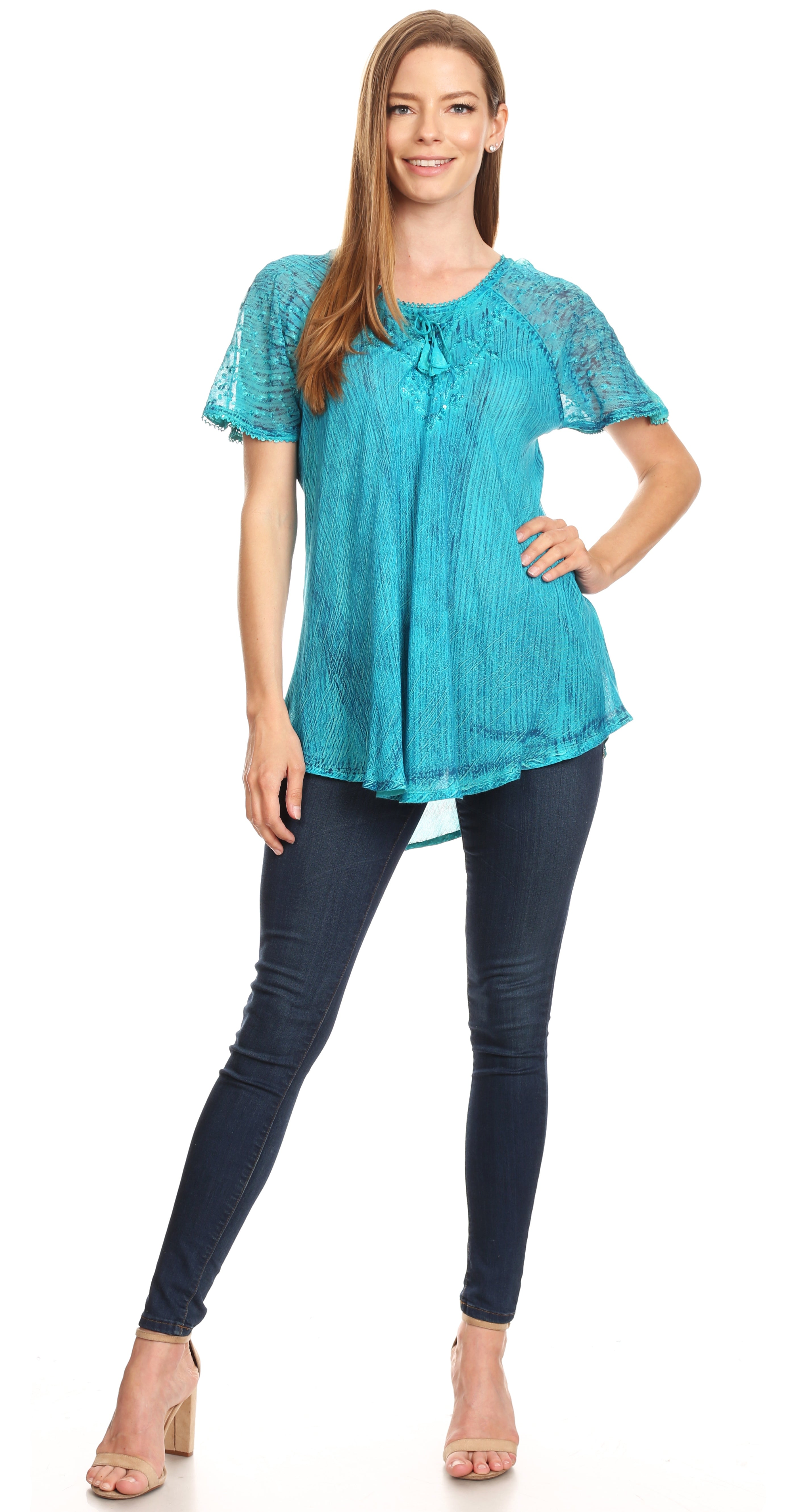 Blue Lace Shirt