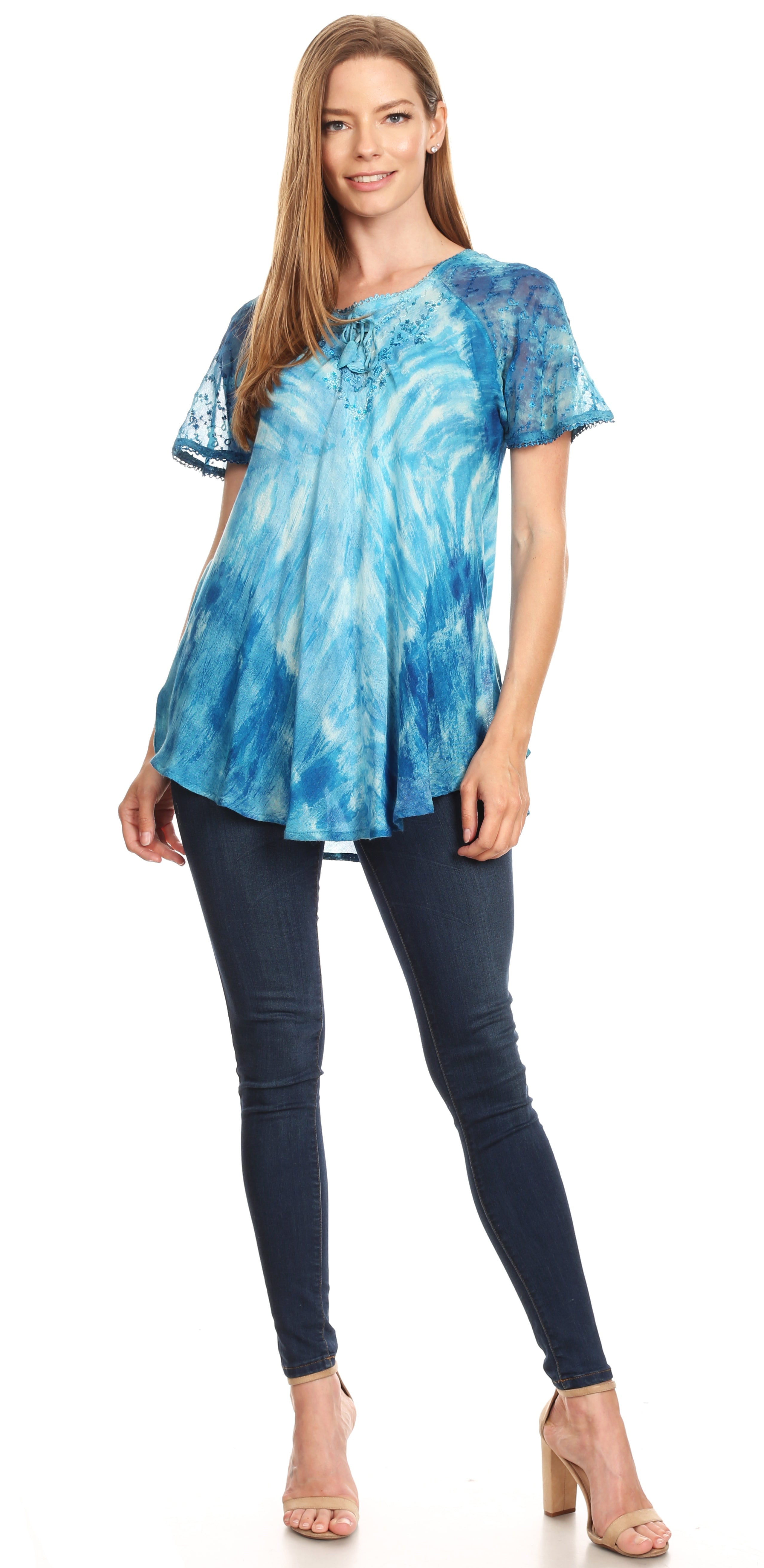 Blue Tie Dye Shirt
