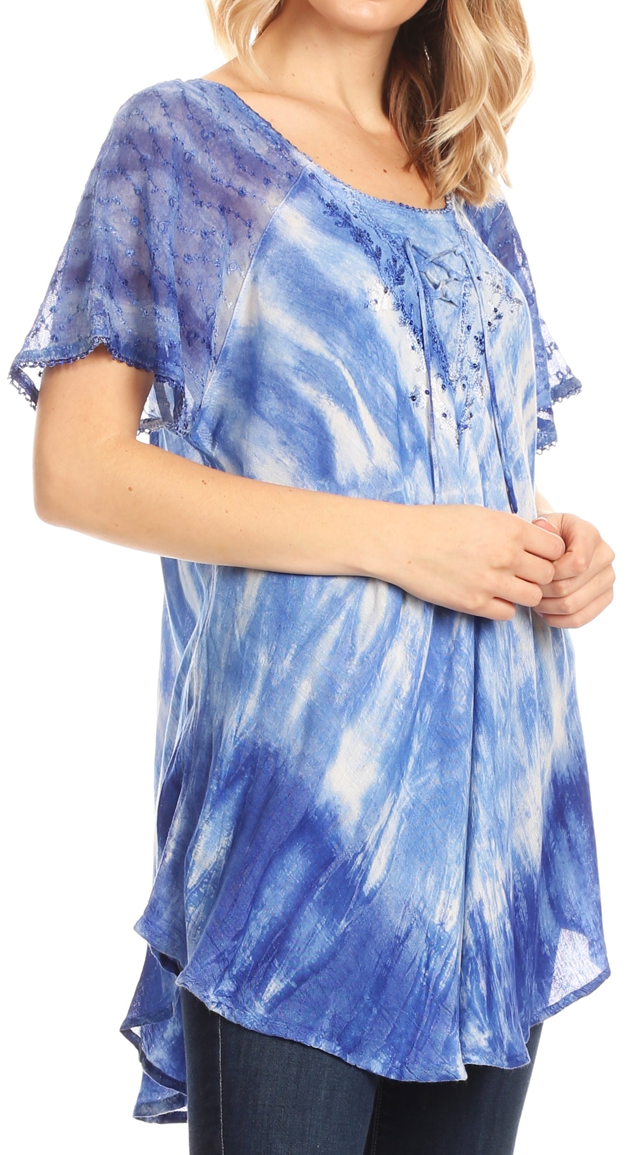 Blue Tie Dye Shirt