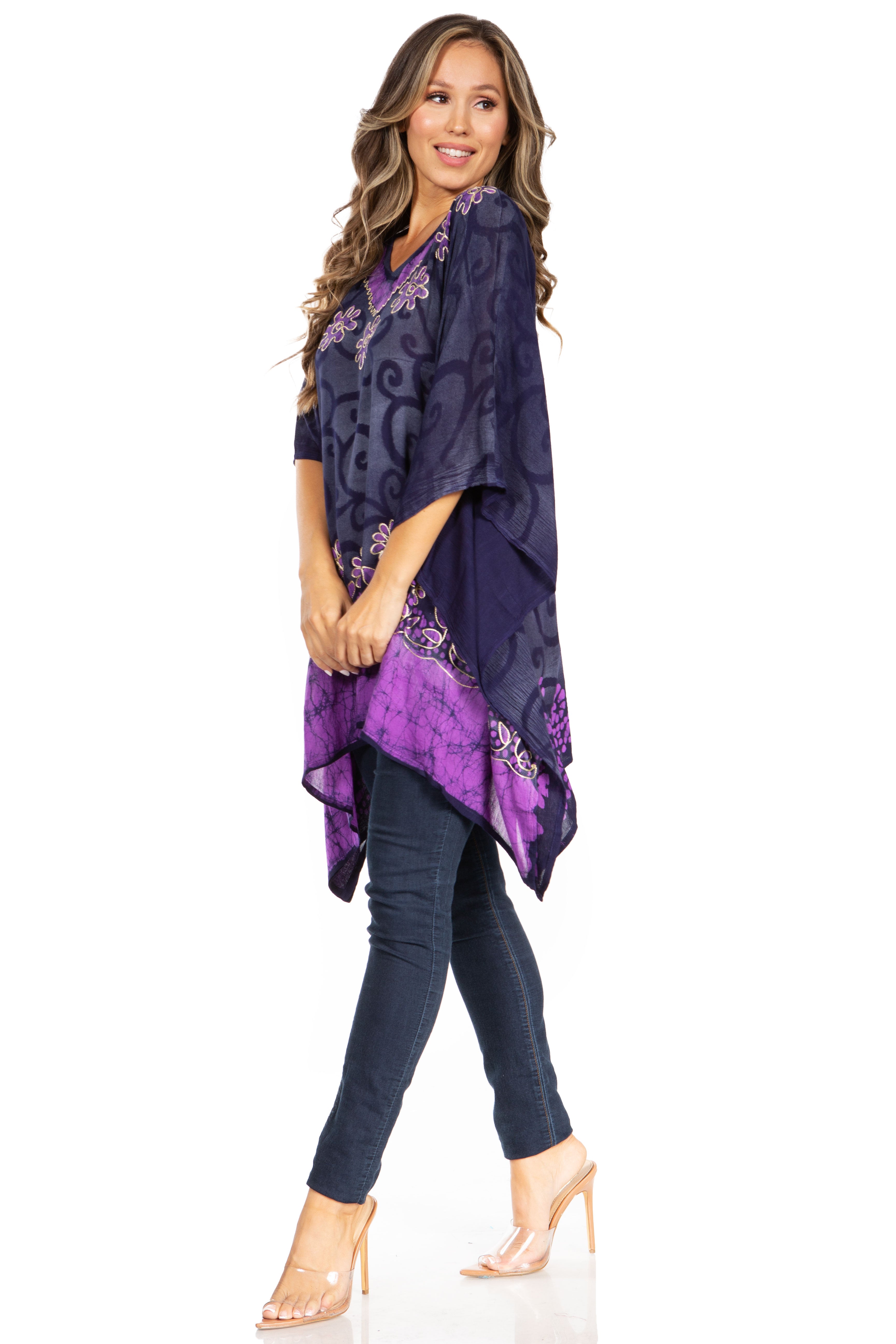 Sakkas - Adalwin Desert Sun Lightweight Circle Ponch Tunic