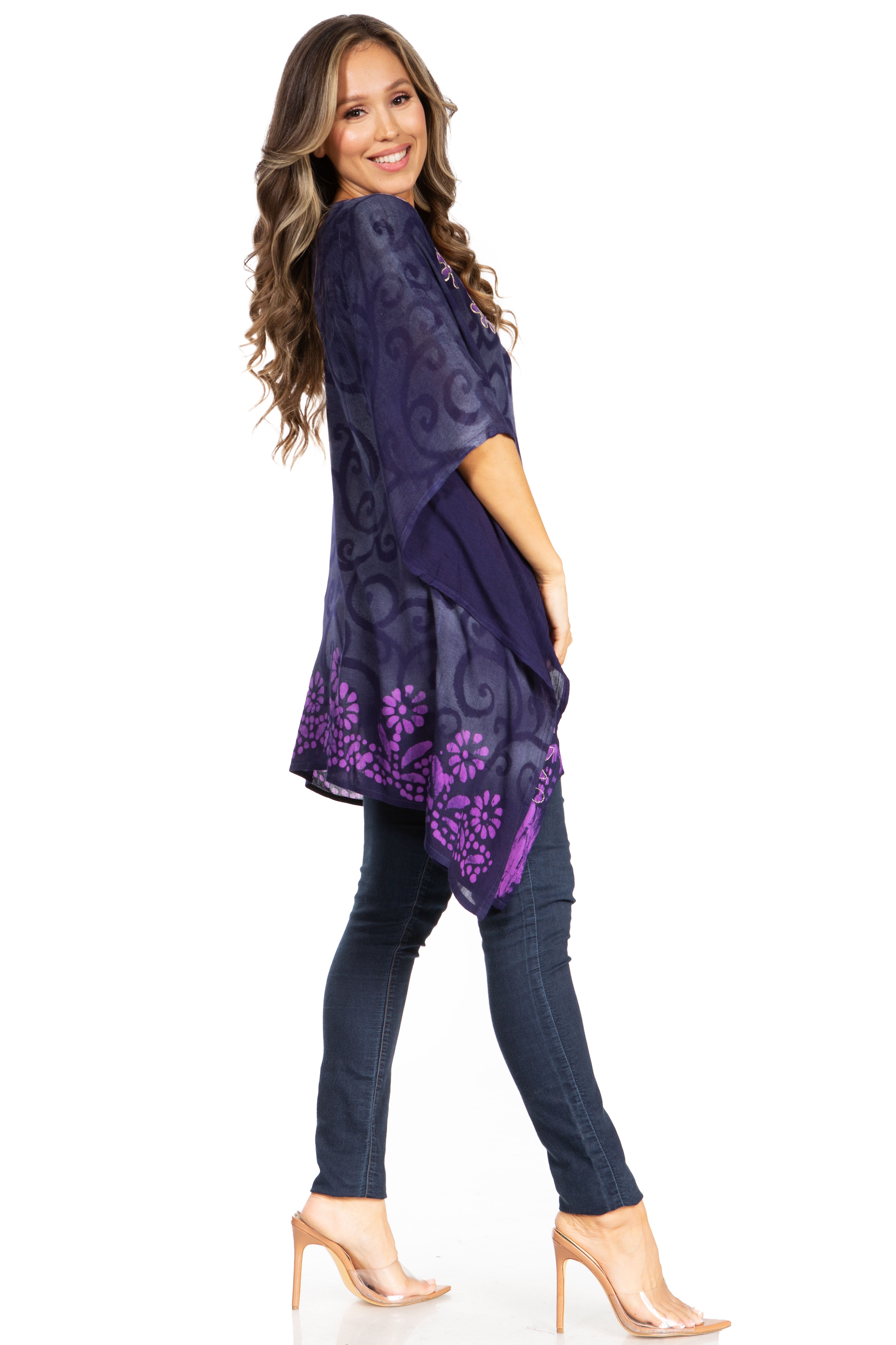 Sakkas - Adalwin Desert Sun Lightweight Circle Ponch Tunic
