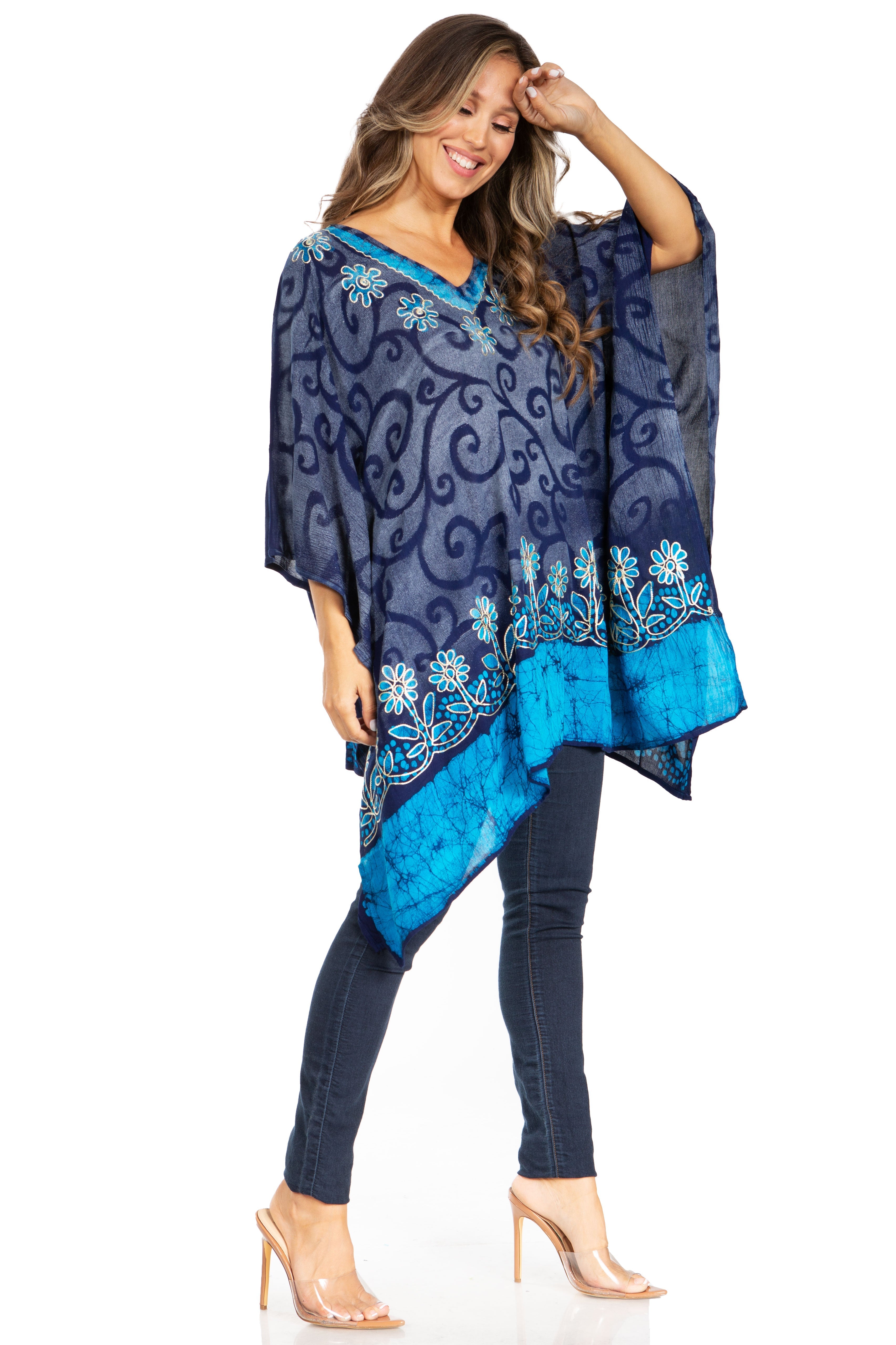 Sakkas - Adalwin Desert Sun Lightweight Circle Ponch Tunic