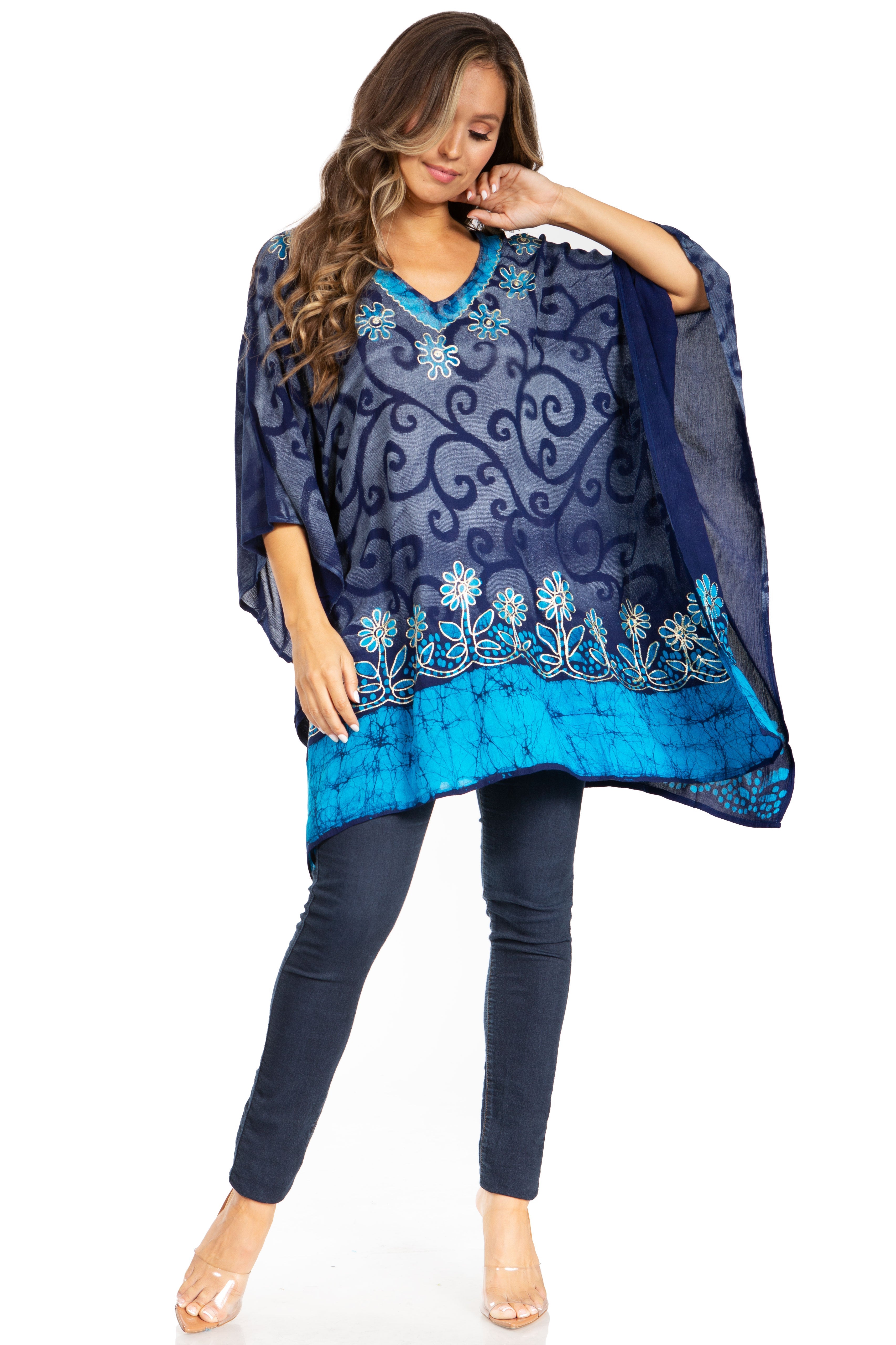 Sakkas - Adalwin Desert Sun Lightweight Circle Ponch Tunic