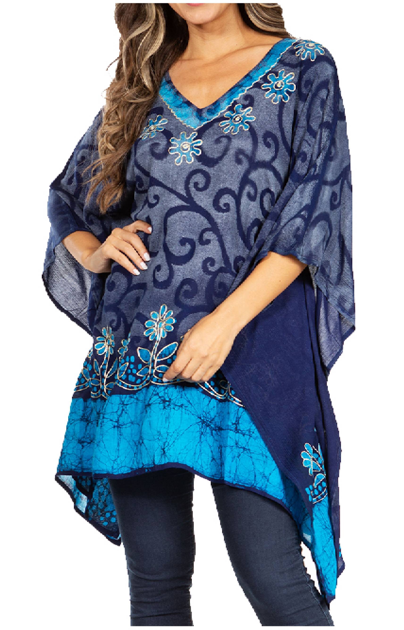 Sakkas - Adalwin Desert Sun Lightweight Circle Ponch Tunic