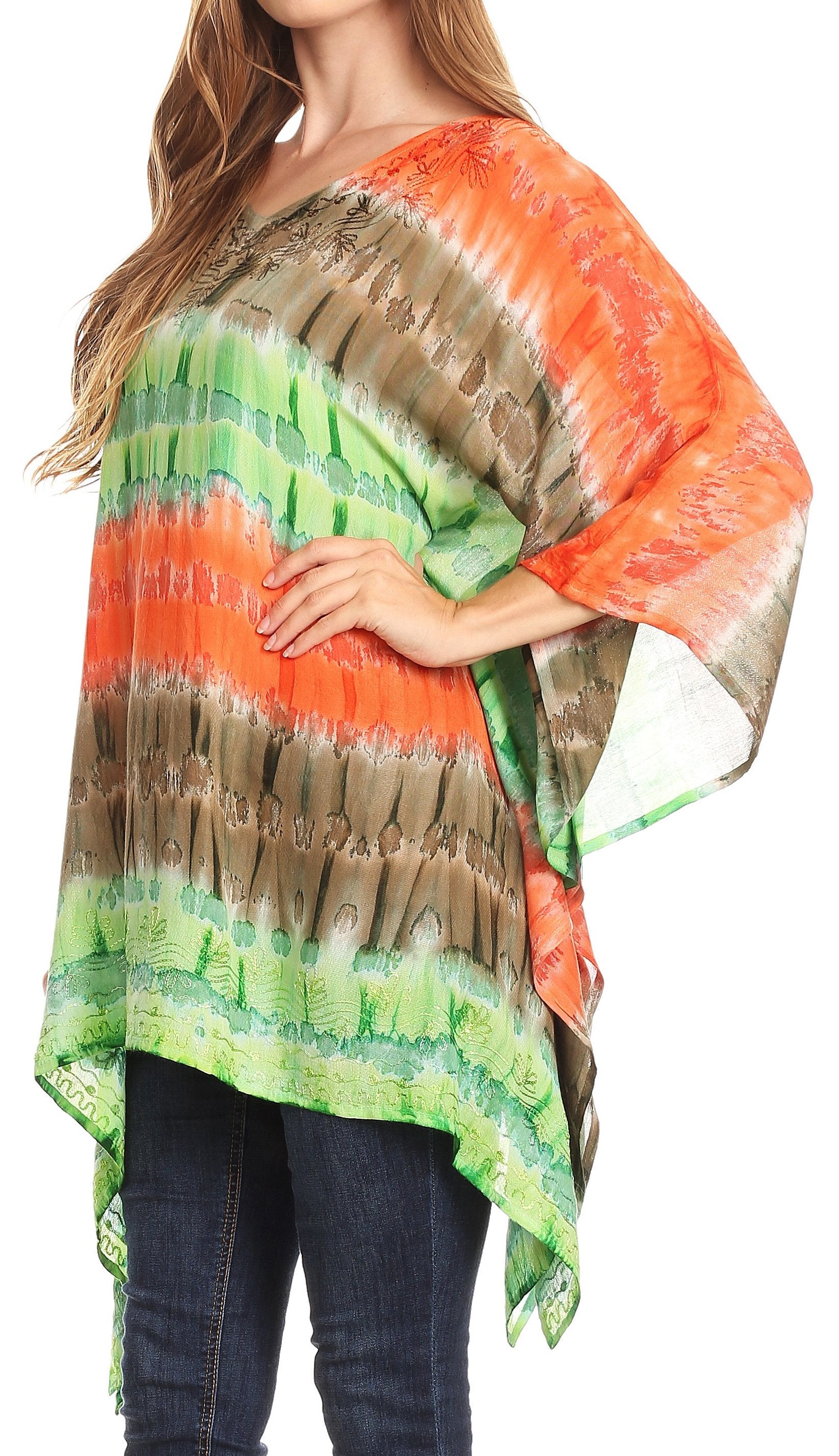 Sakkas - Adalwin Desert Sun Lightweight Circle Ponch Tunic