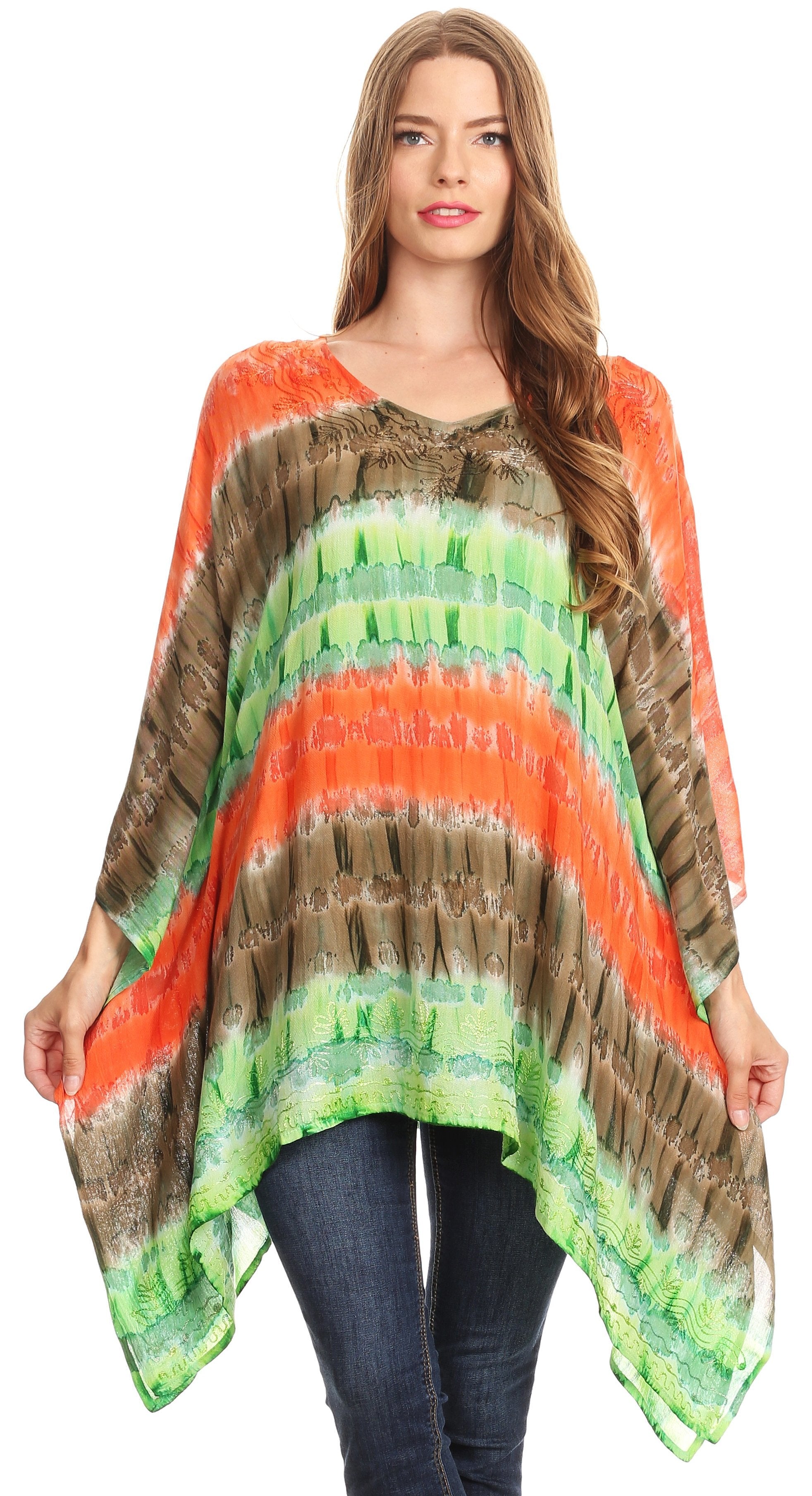 Sakkas - Adalwin Desert Sun Lightweight Circle Ponch Tunic