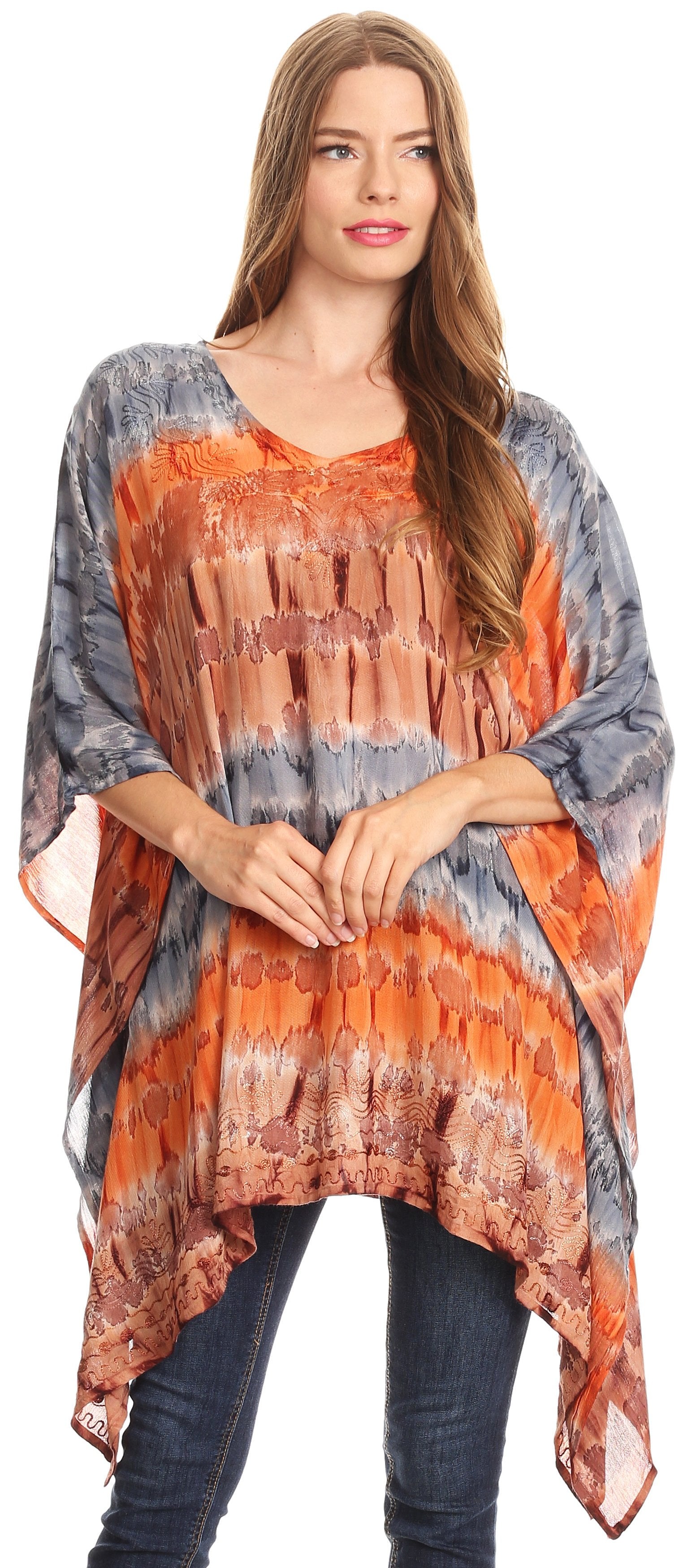 Sakkas - Adalwin Desert Sun Lightweight Circle Ponch Tunic