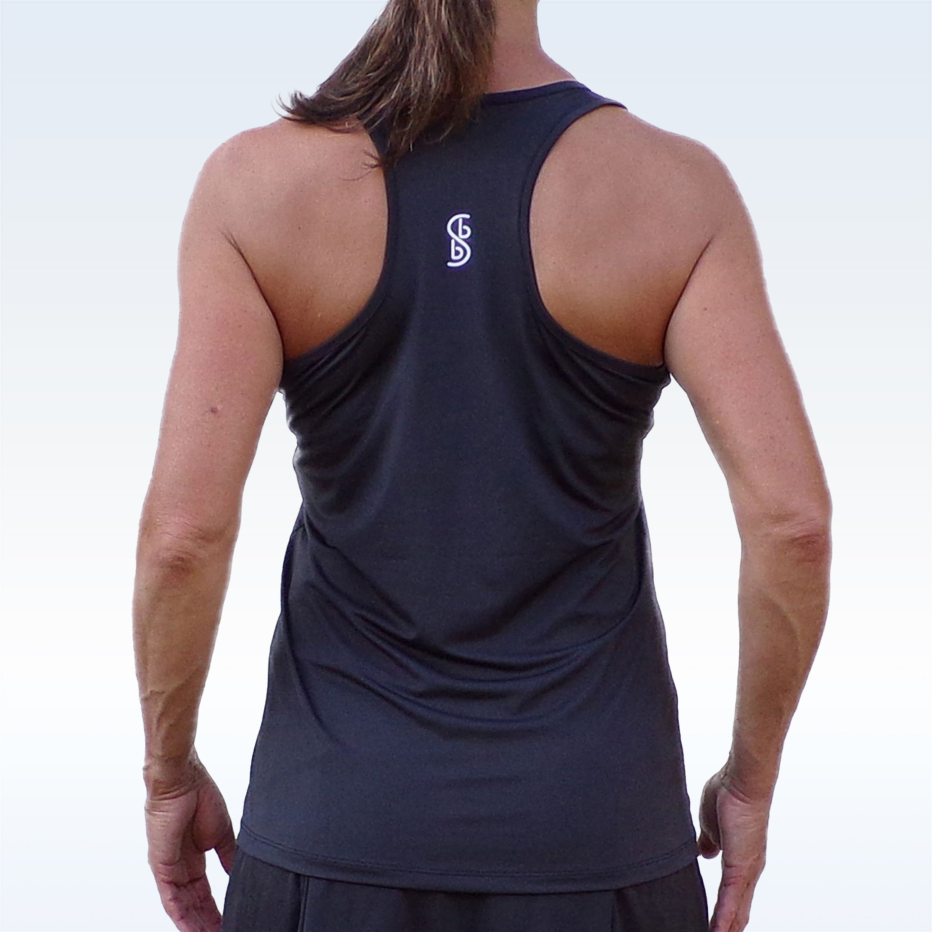 Pickleball Bella Racerback Tank Black