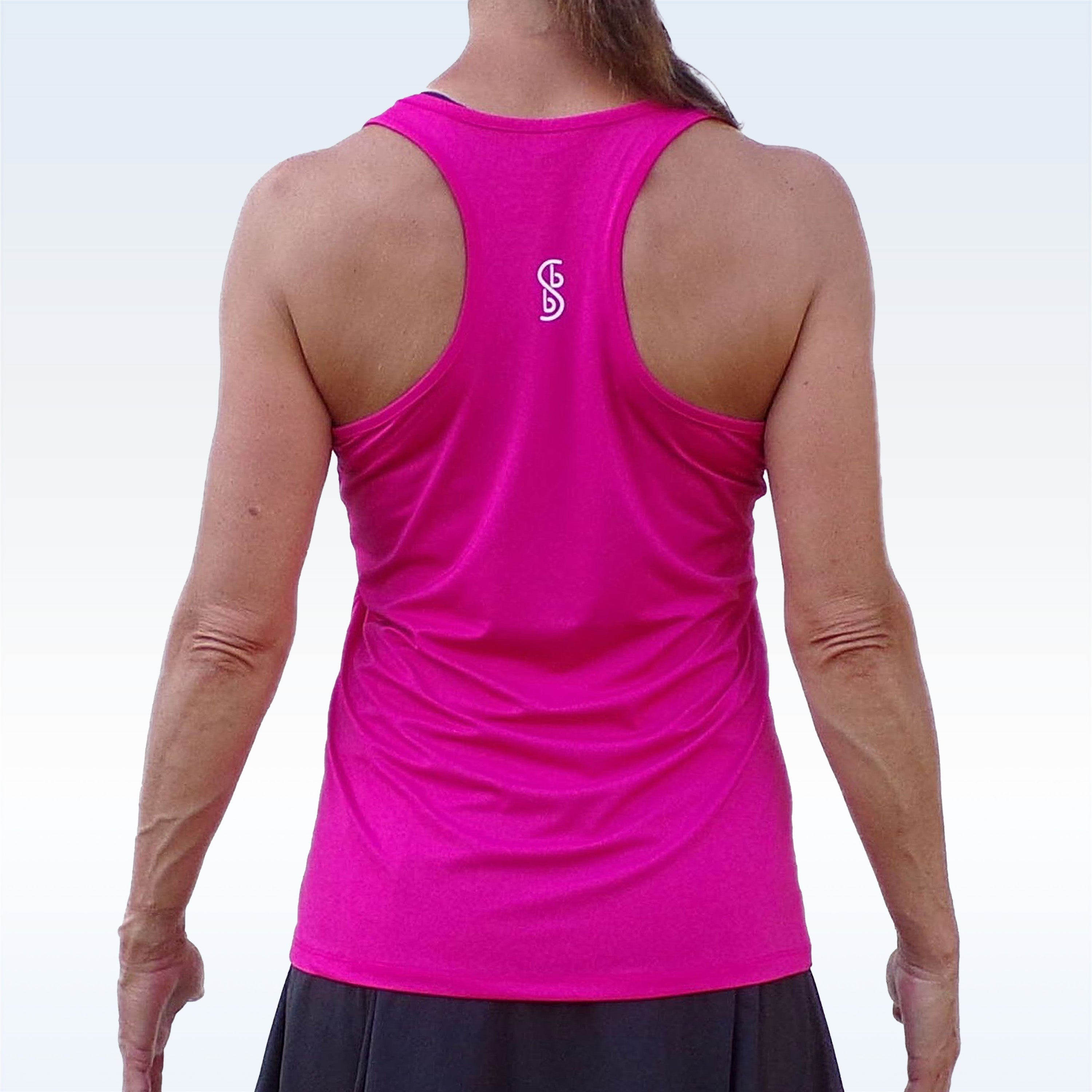 Pickleball Bella Racerback Tank Pink
