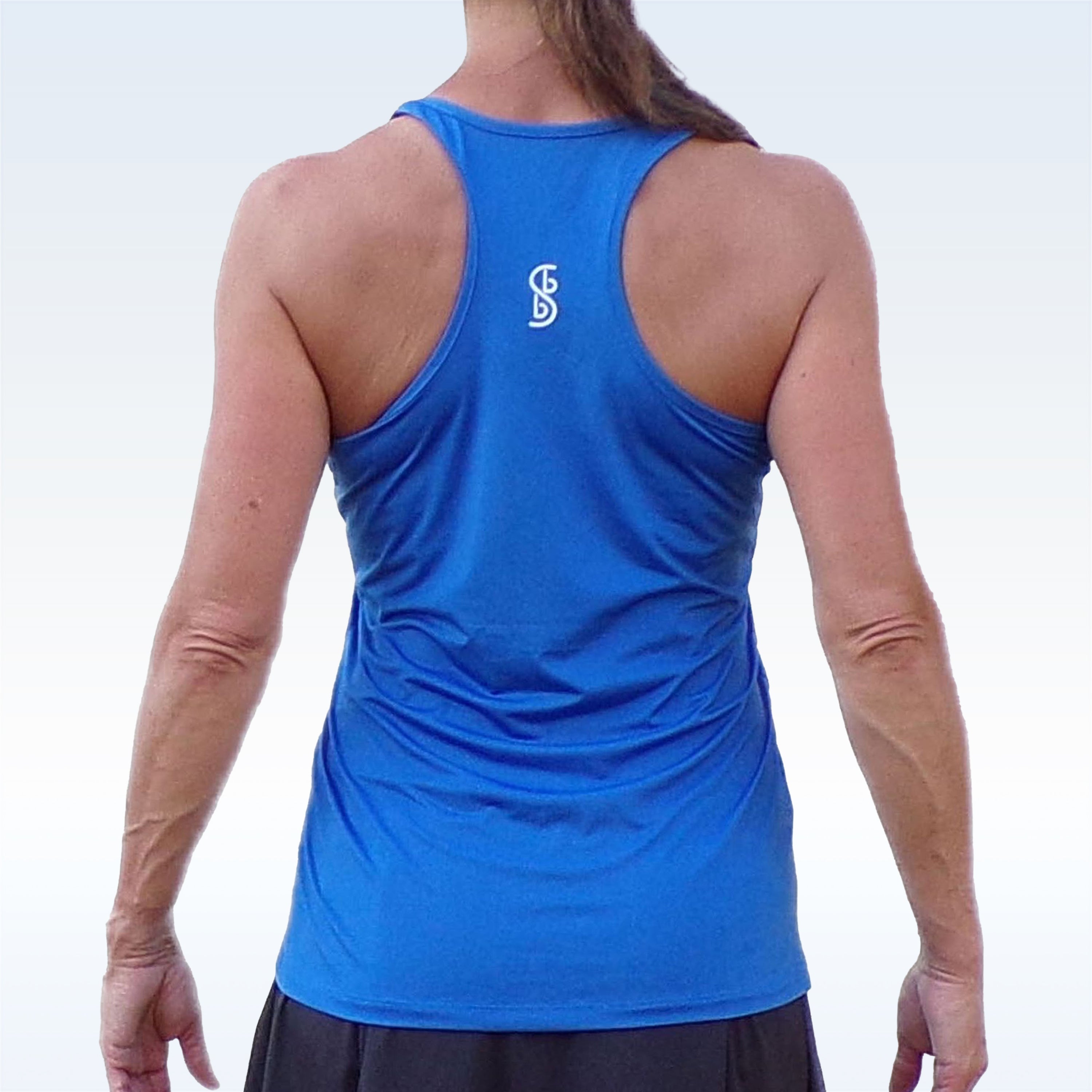 Pickleball Bella Racerback Tank Royal Blue