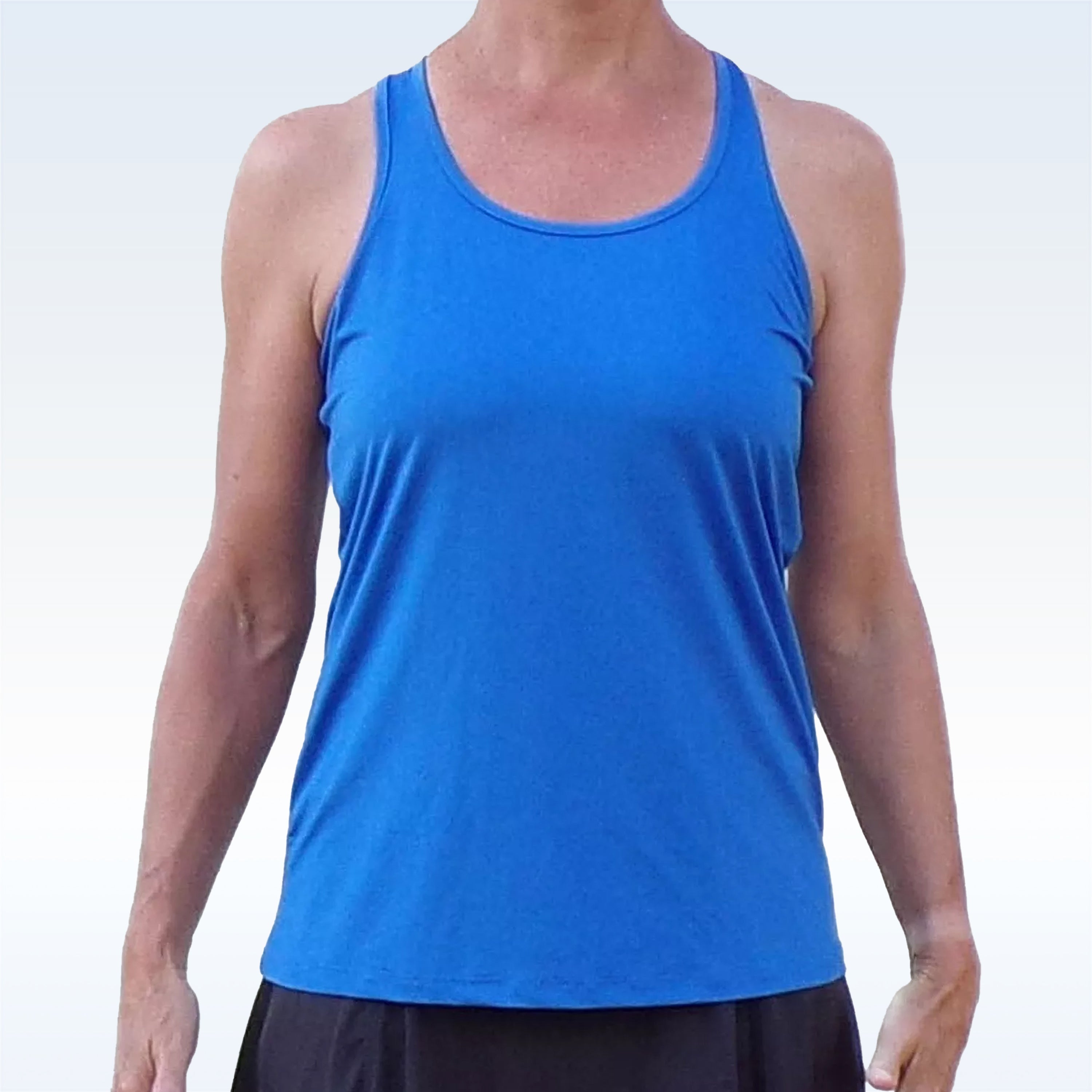 Pickleball Bella Racerback Tank Royal Blue