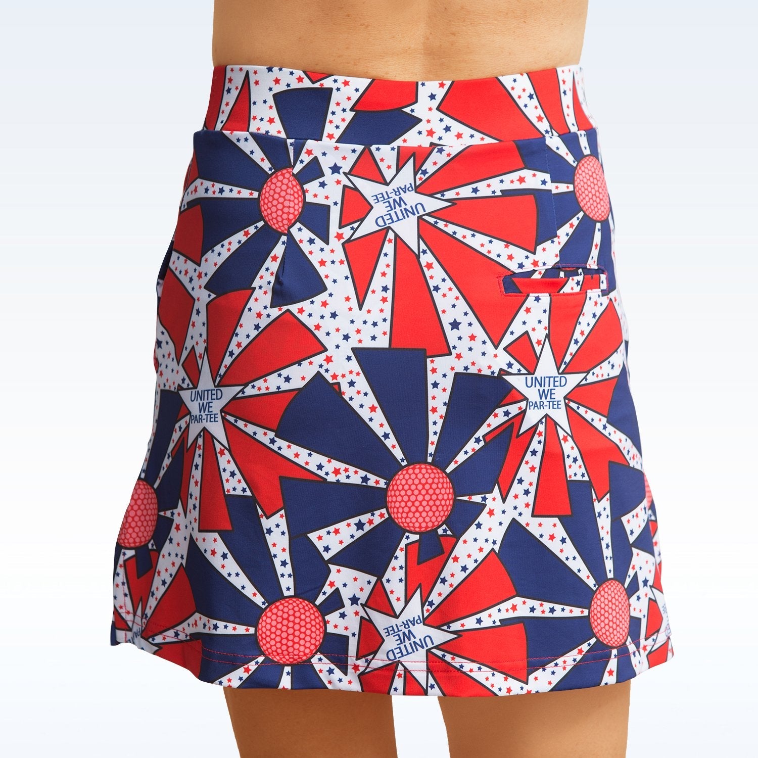 Pickleball Bella United We Par-Tee Straight Golf Skort