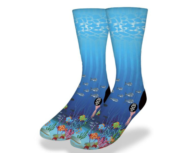 Tropical School of Fish Socks