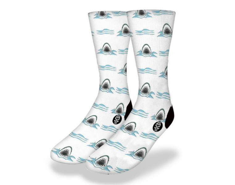 Retro Shark Bite Socks