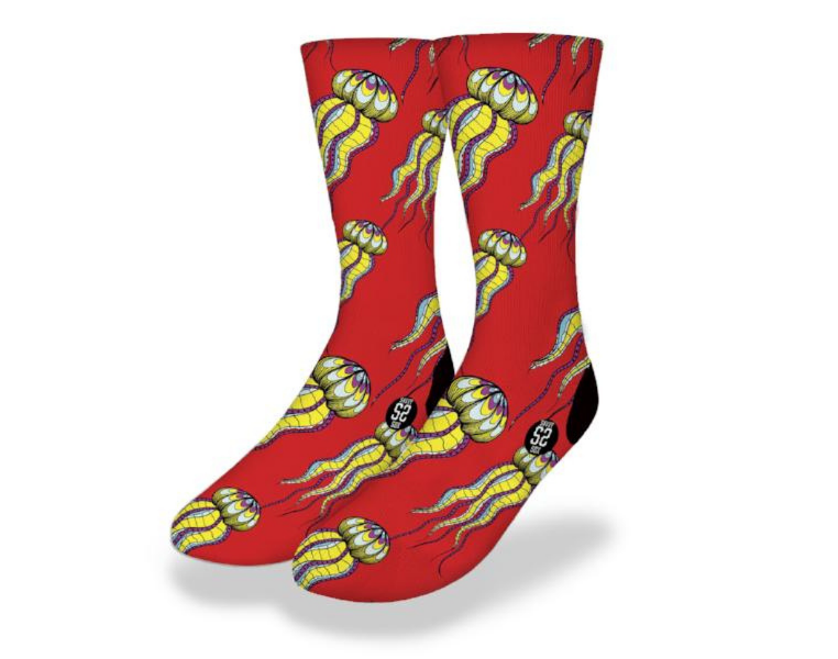 Tropical Jellyfish Socks