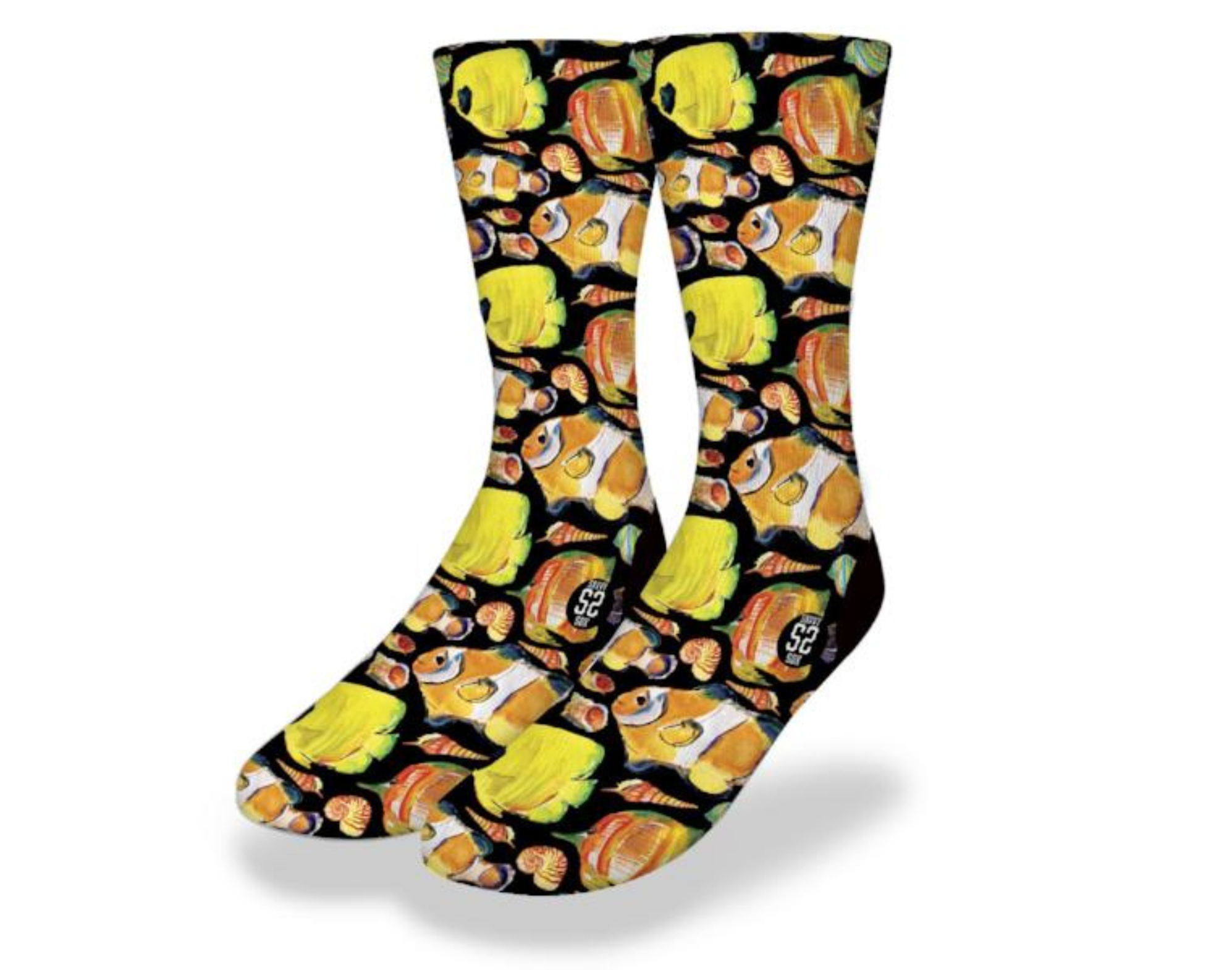 Painted Yellow Tang and Clownfish Socks