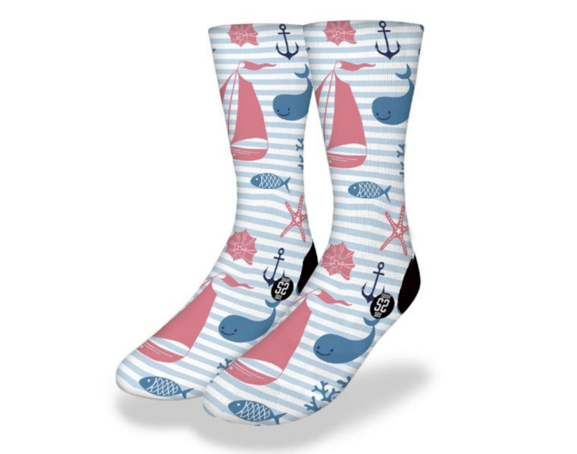 Vintage Whales and Sails Socks