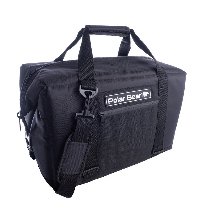 Black bag with 'Polar Bear' logo on a white background