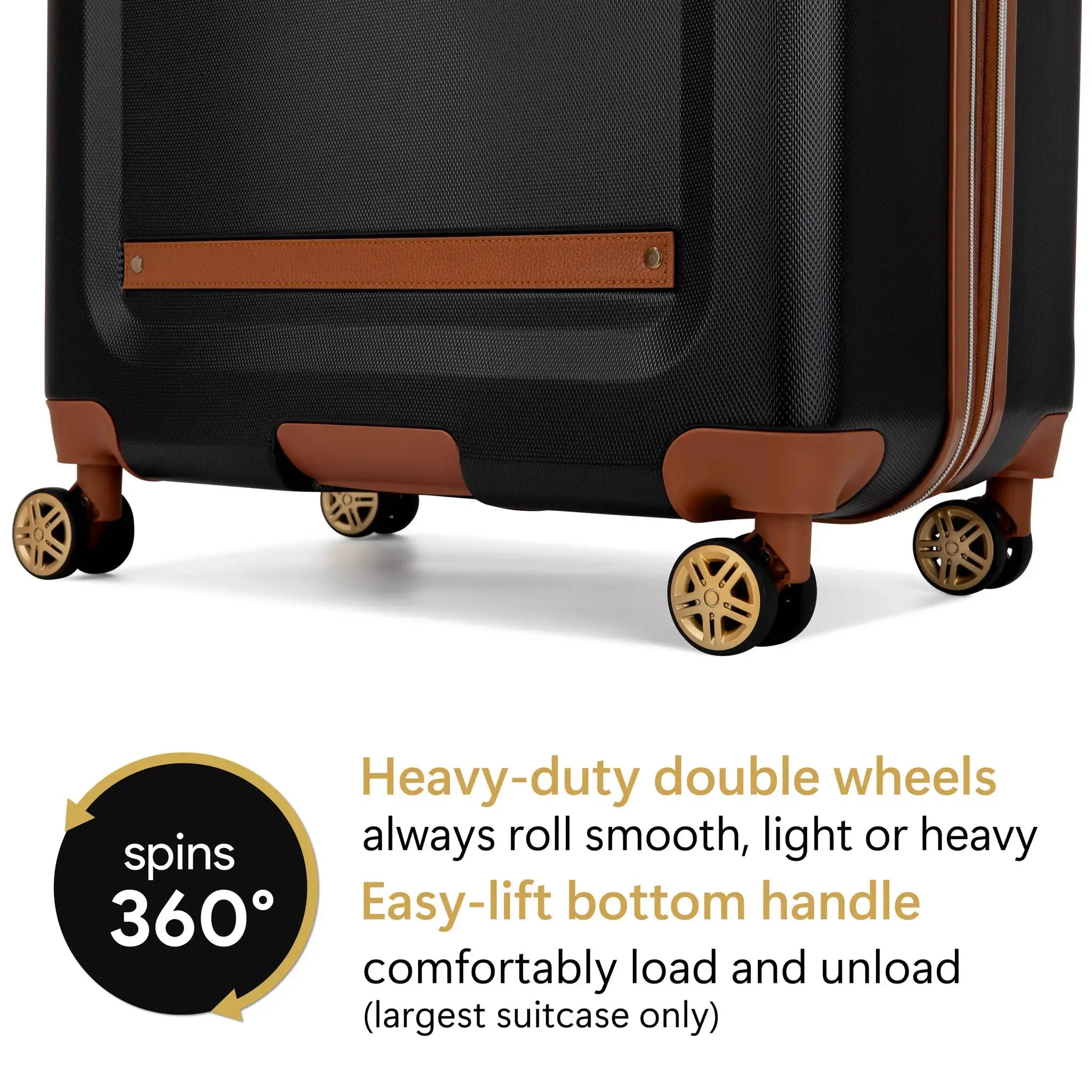 Vintage Three Piece Expandable Retro Luggage Set