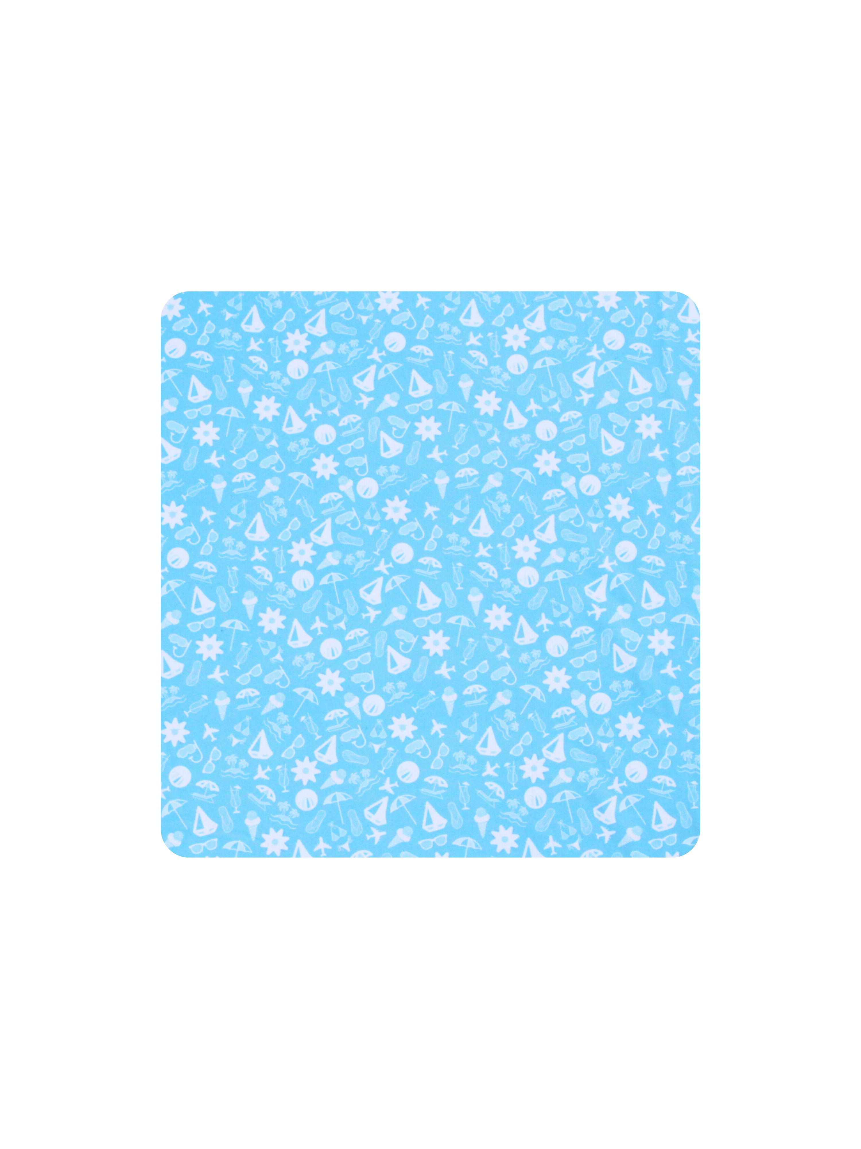 White Water Life Vacation Polo Aqua Blue