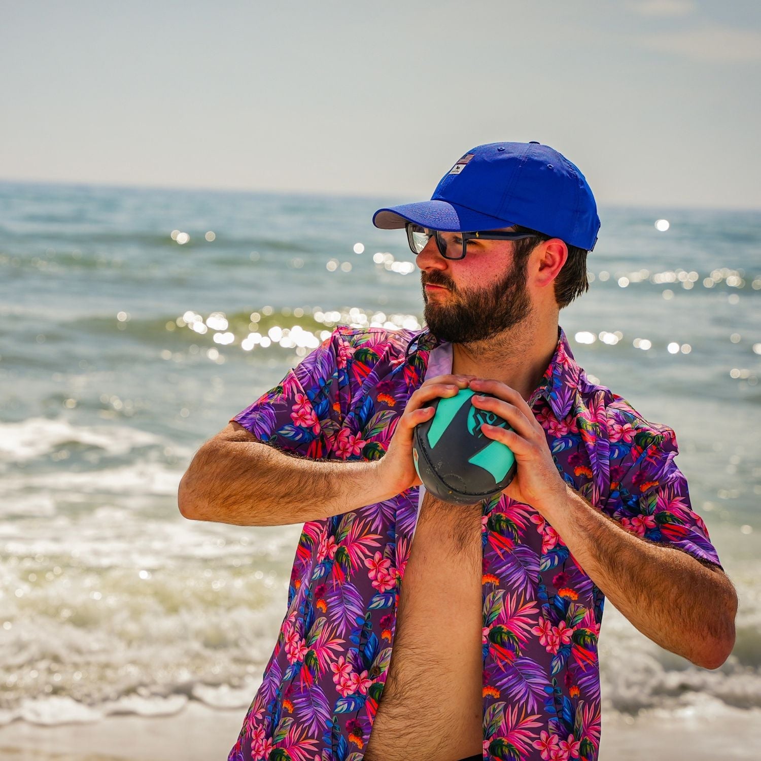 Super Stretch Vacation Palms Hawaiian Shirt