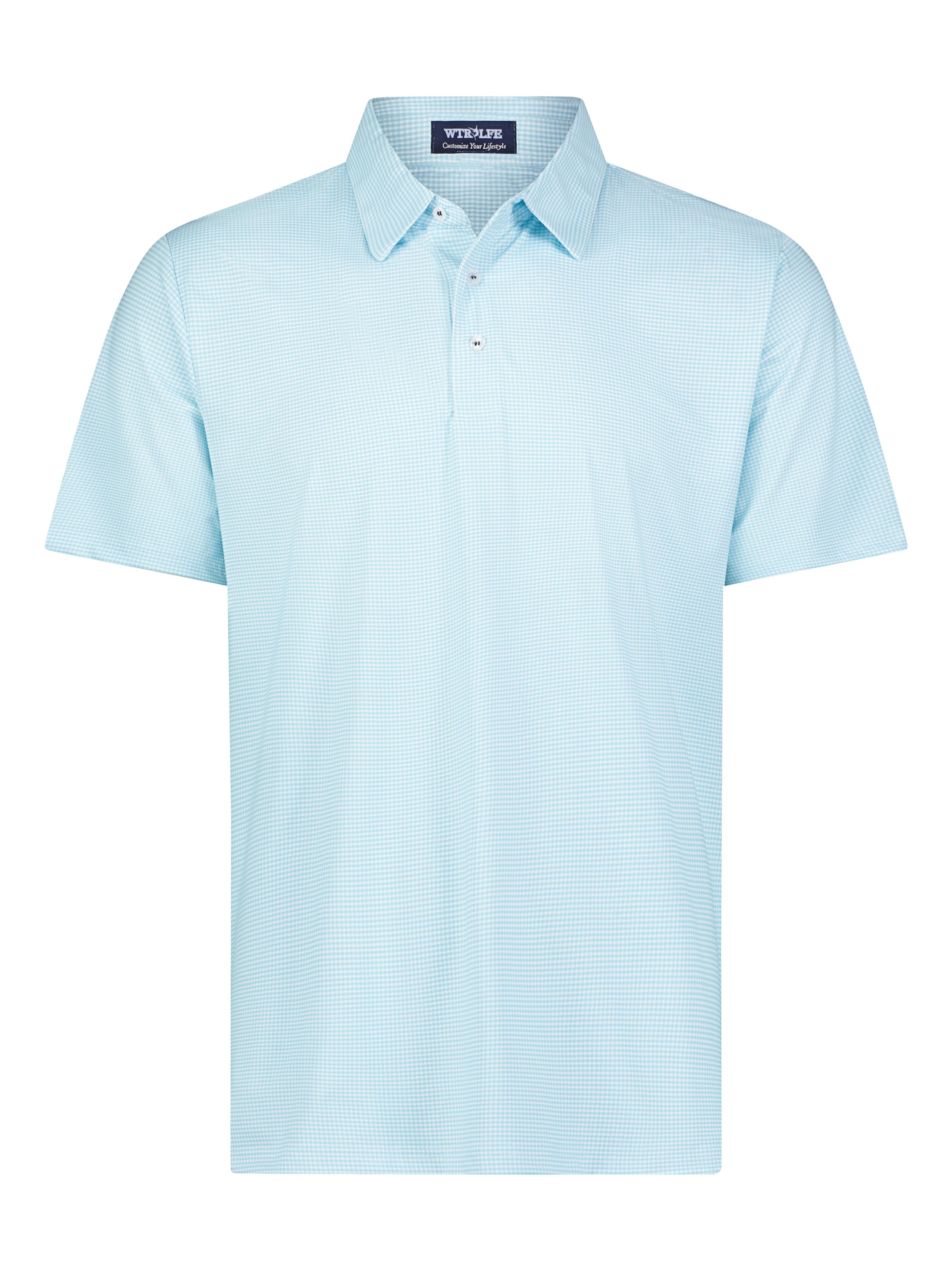 White Water Life Vineyard Polo Mist Green