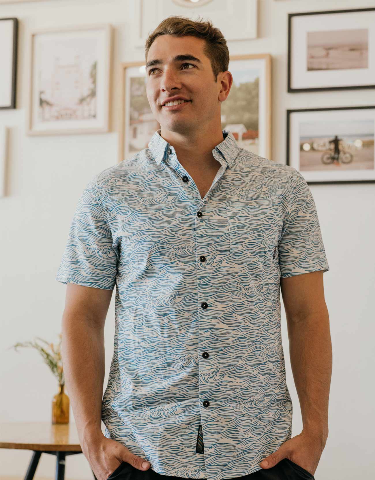 Roll Rides - Light Blue Seven Seas Button Up