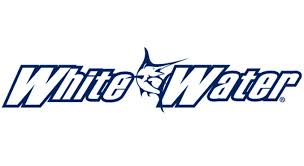 White Water logo with a blue fish graphic on a white background