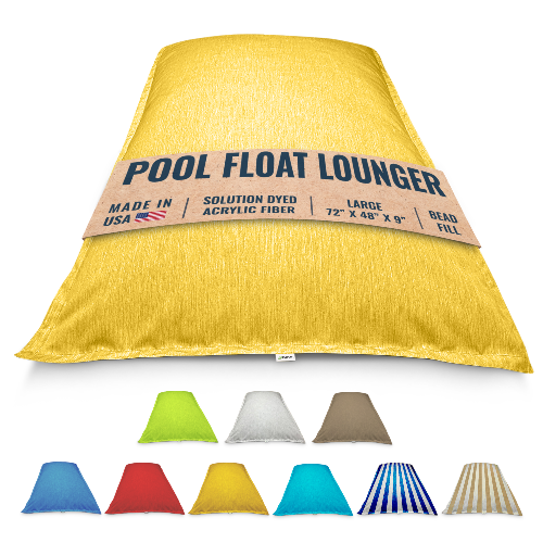Bean Products - Pool Float Bean Bag Lounger - Extra Large No Air Inflation needed, Made in USA