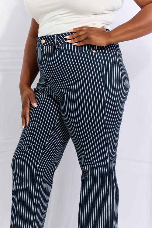 Judy Blue Cassidy Full Size High Waisted Tummy Control Striped