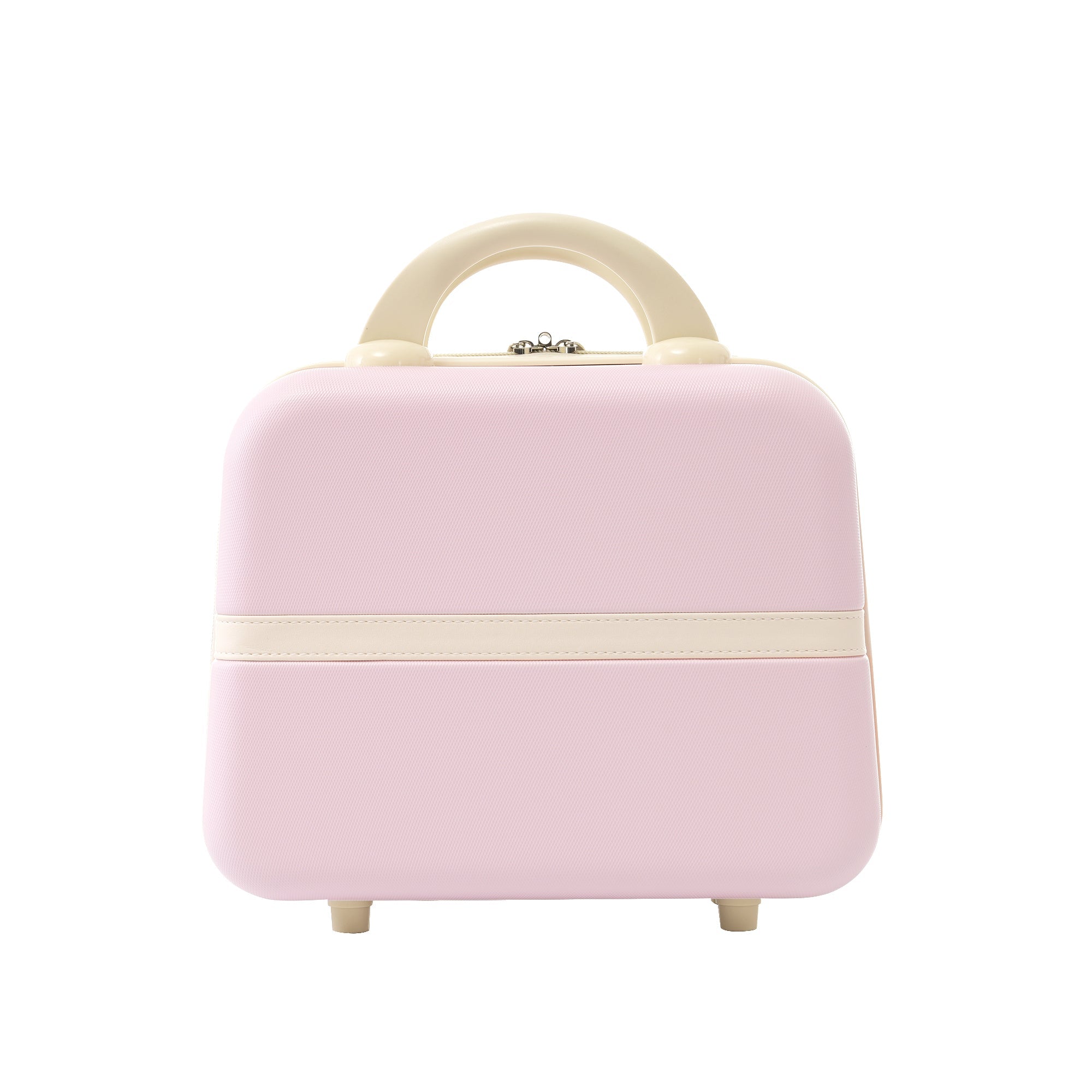 Pink Hardshell Luggage Set with Cosmetic Case 