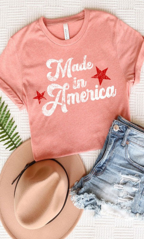 Vintage Made in America Graphic Tee Plus