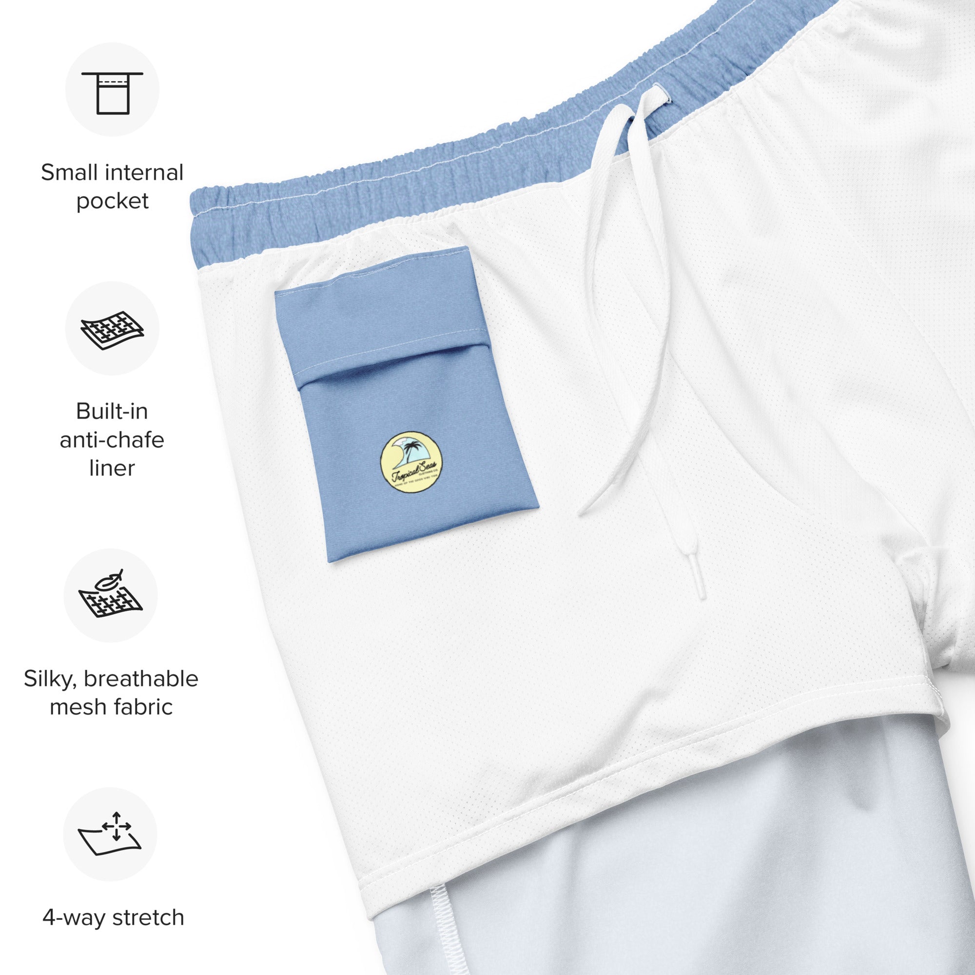 Men's Summer Blues Swim Trunks