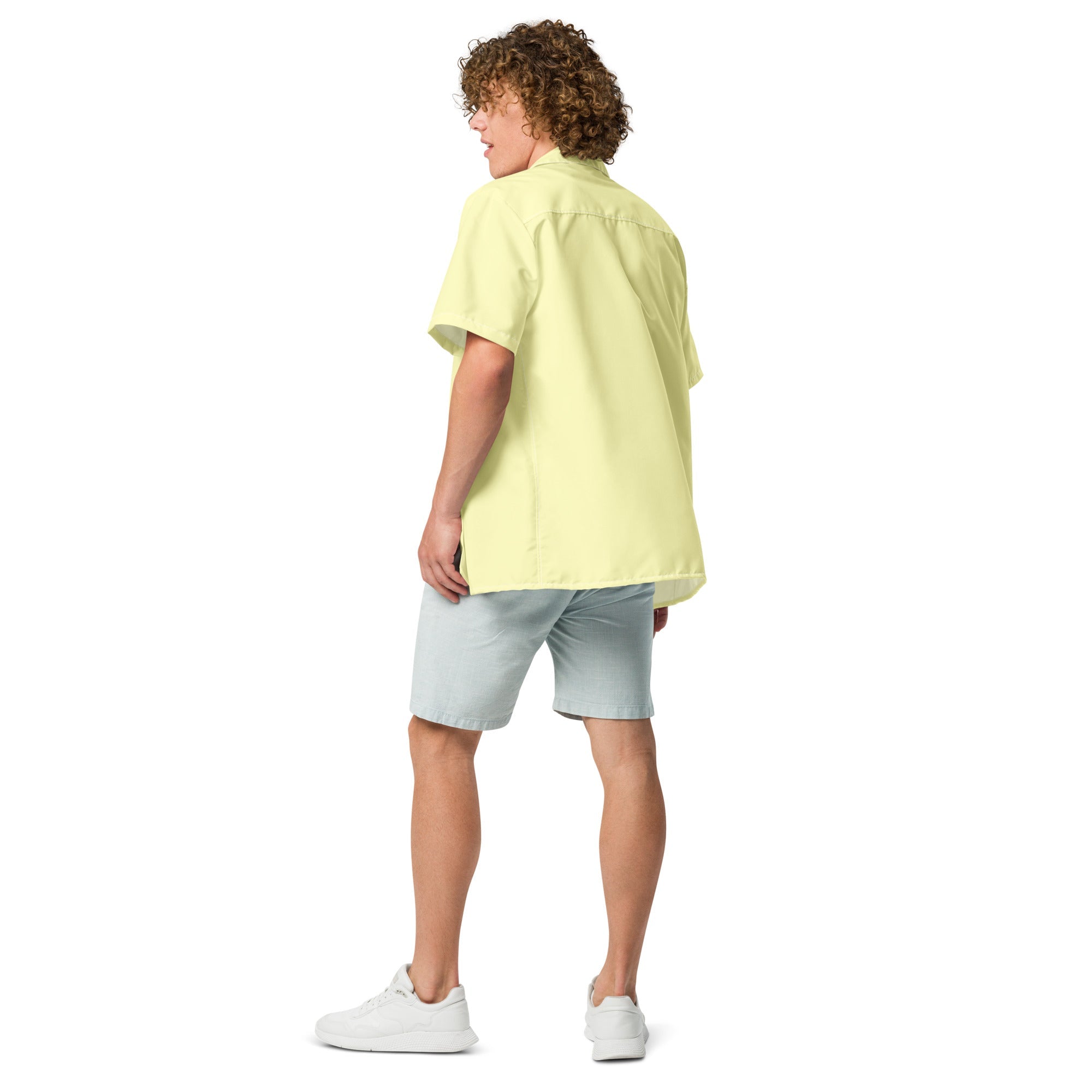 Labelless Butter Yellow Button Down Camp Shirt