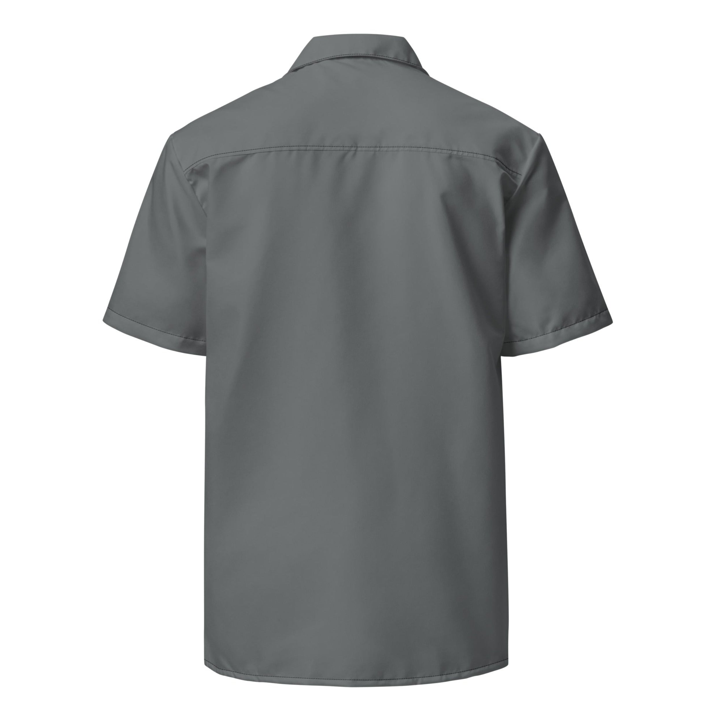 Labelless Shadow Grey Button Down Camp Shirt